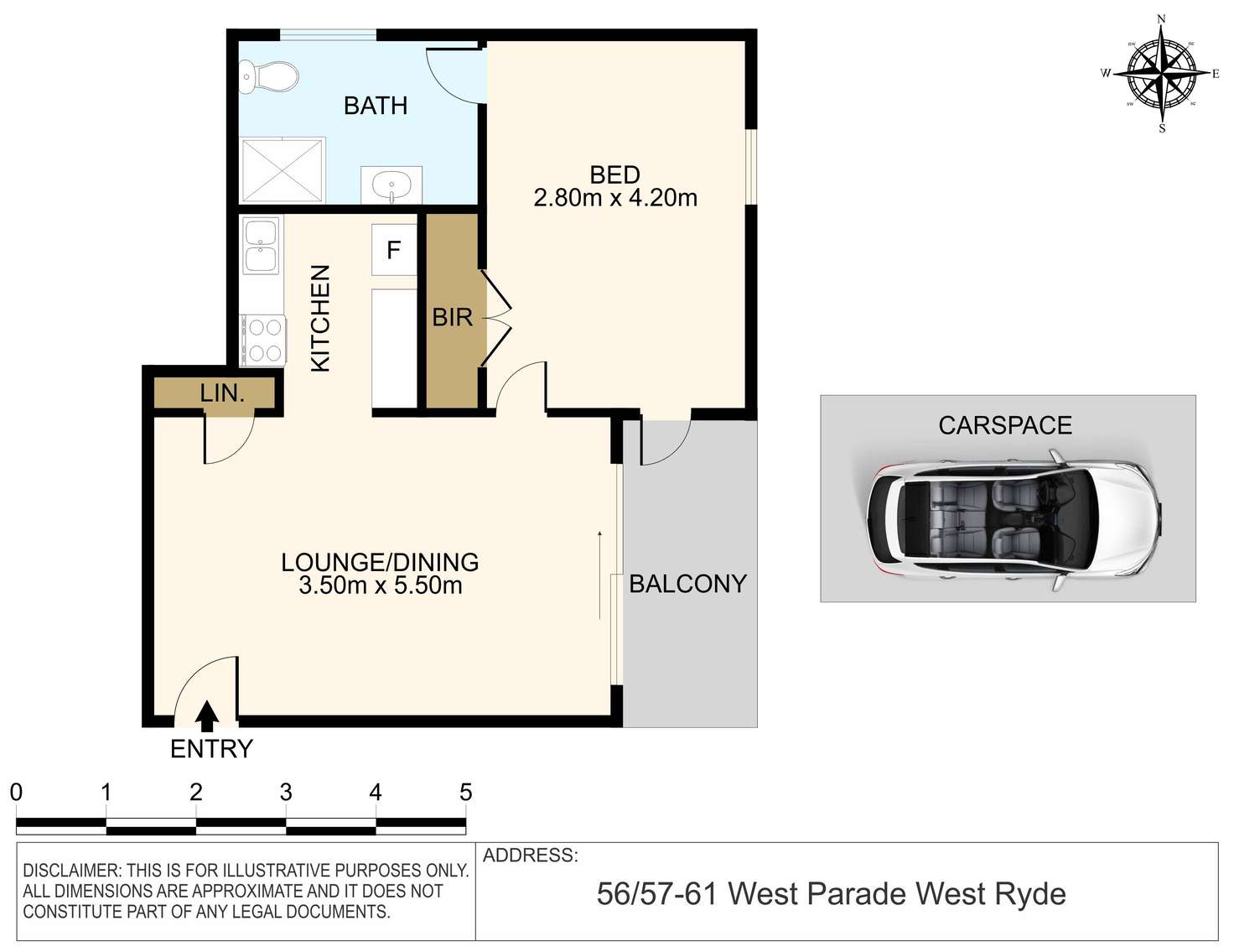 Floorplan of Homely unit listing, 56/57-61 West Parade, West Ryde NSW 2114