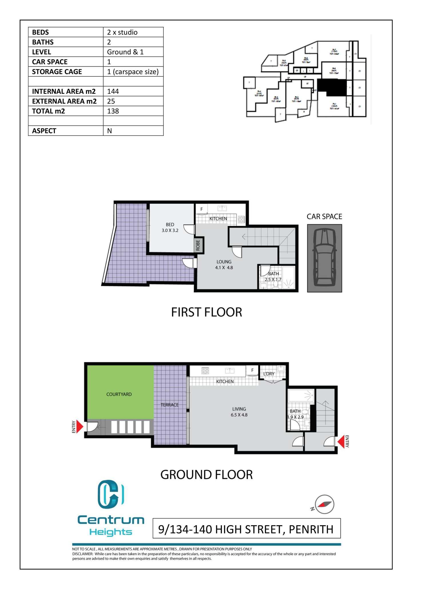 Floorplan of Homely apartment listing, 9/136-140 High Street, Penrith NSW 2750