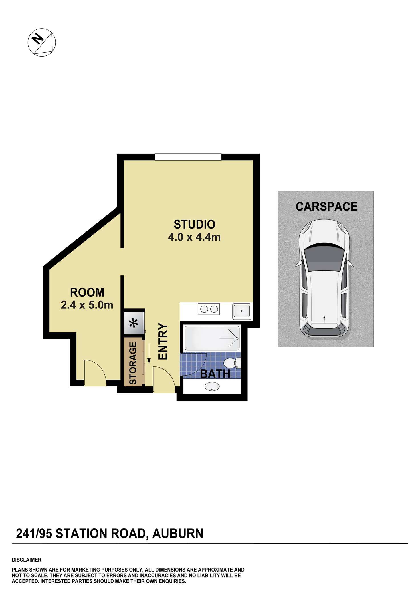Floorplan of Homely unit listing, 241/95 Station Road, Auburn NSW 2144