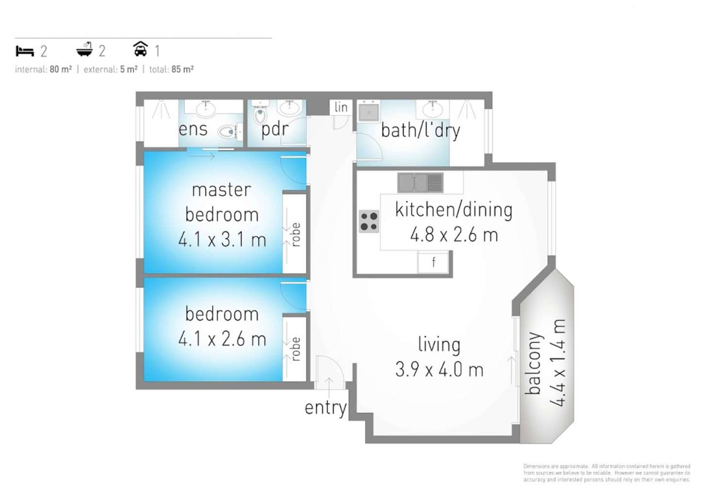 Floorplan of Homely apartment listing, 11/40 Murev Way, Carrara QLD 4211