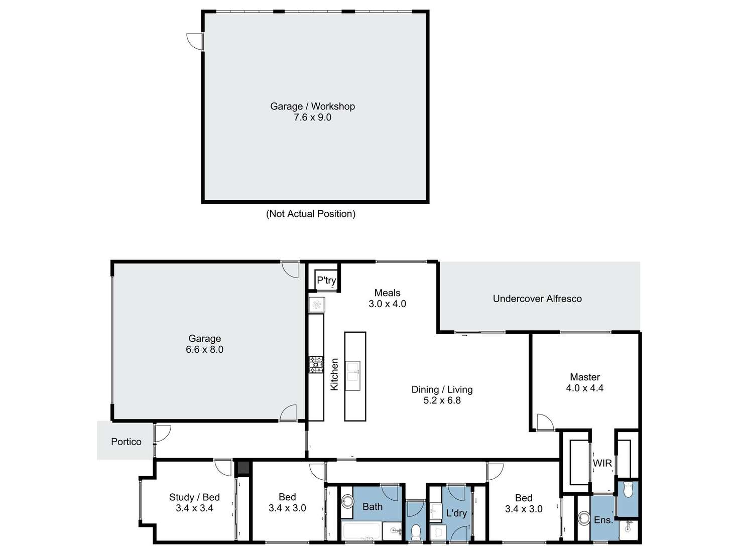 Floorplan of Homely house listing, 11 Bury Street, Euroa VIC 3666