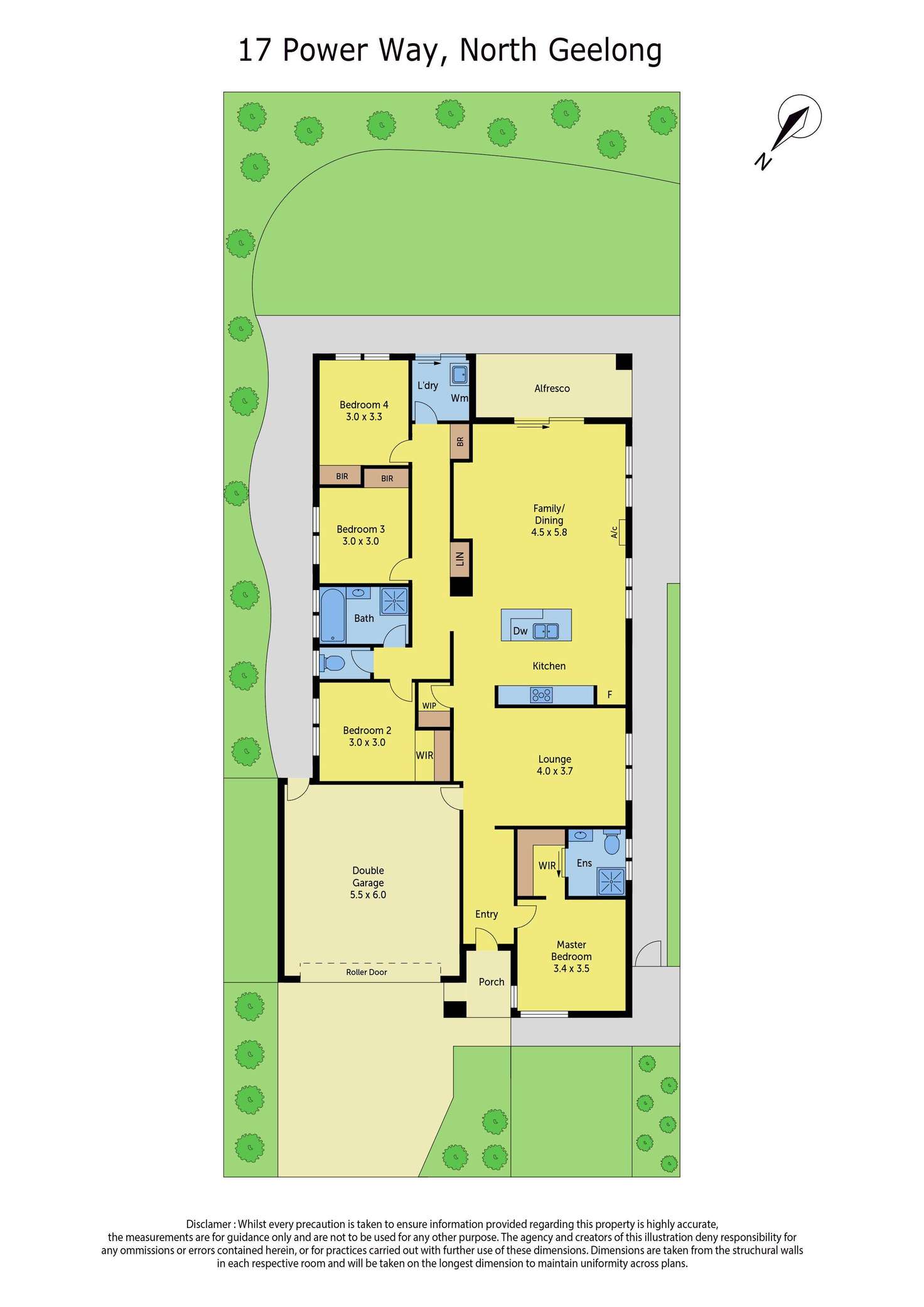 Floorplan of Homely house listing, 17 Power Way, North Geelong VIC 3215