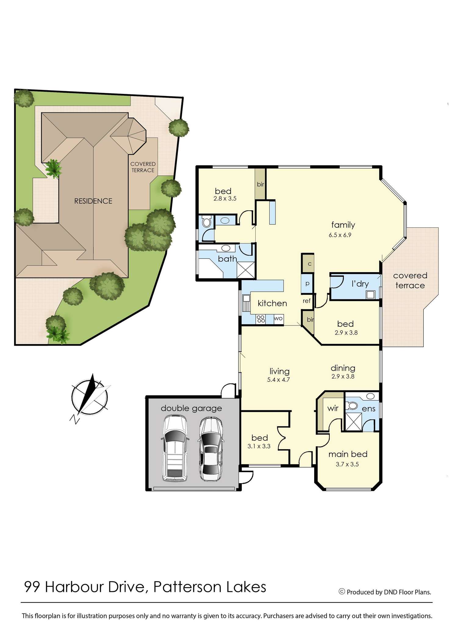 Floorplan of Homely house listing, 99 Harbour Drive, Patterson Lakes VIC 3197