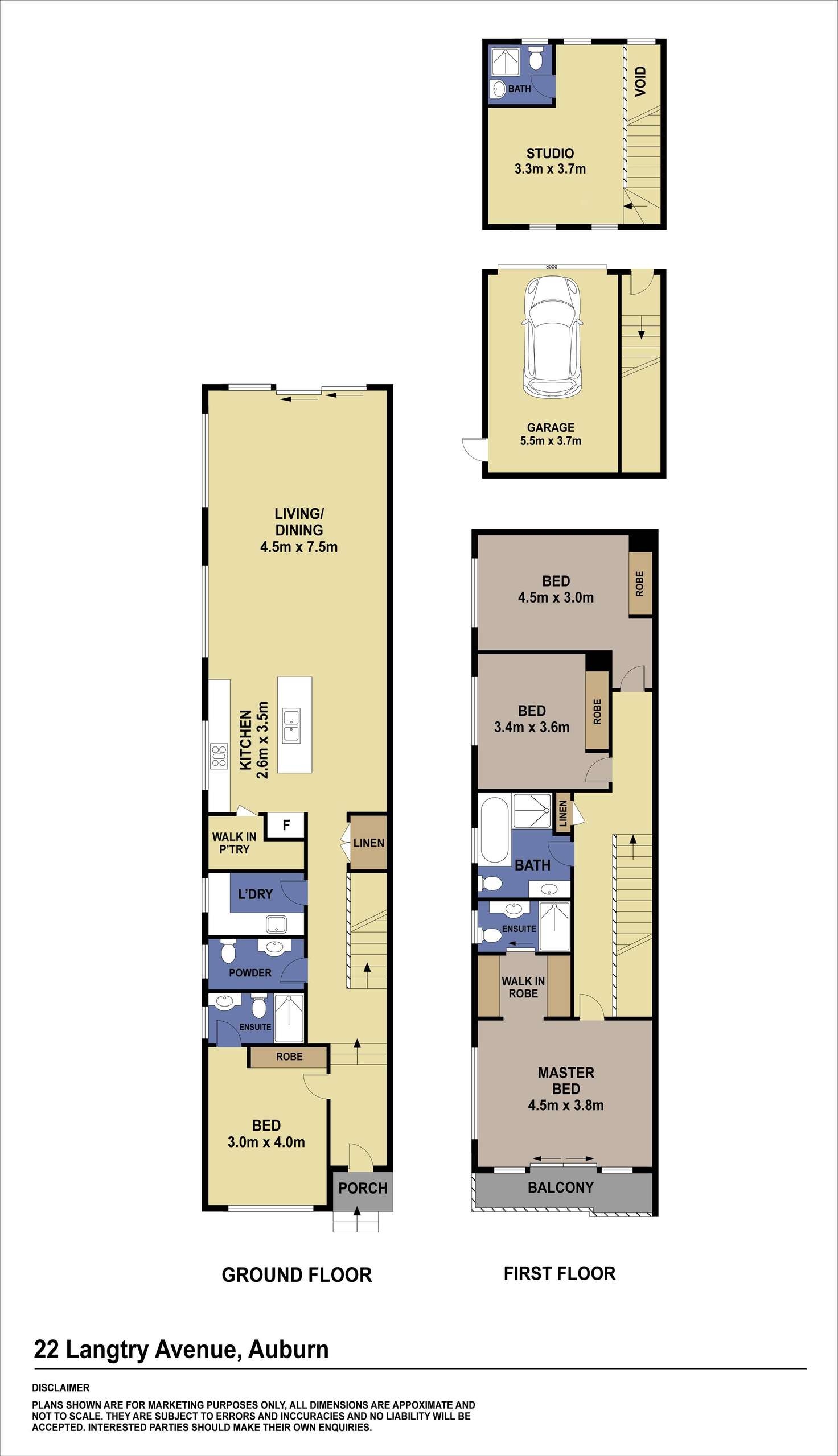 Floorplan of Homely house listing, 22 Langtry Avenue, Auburn NSW 2144
