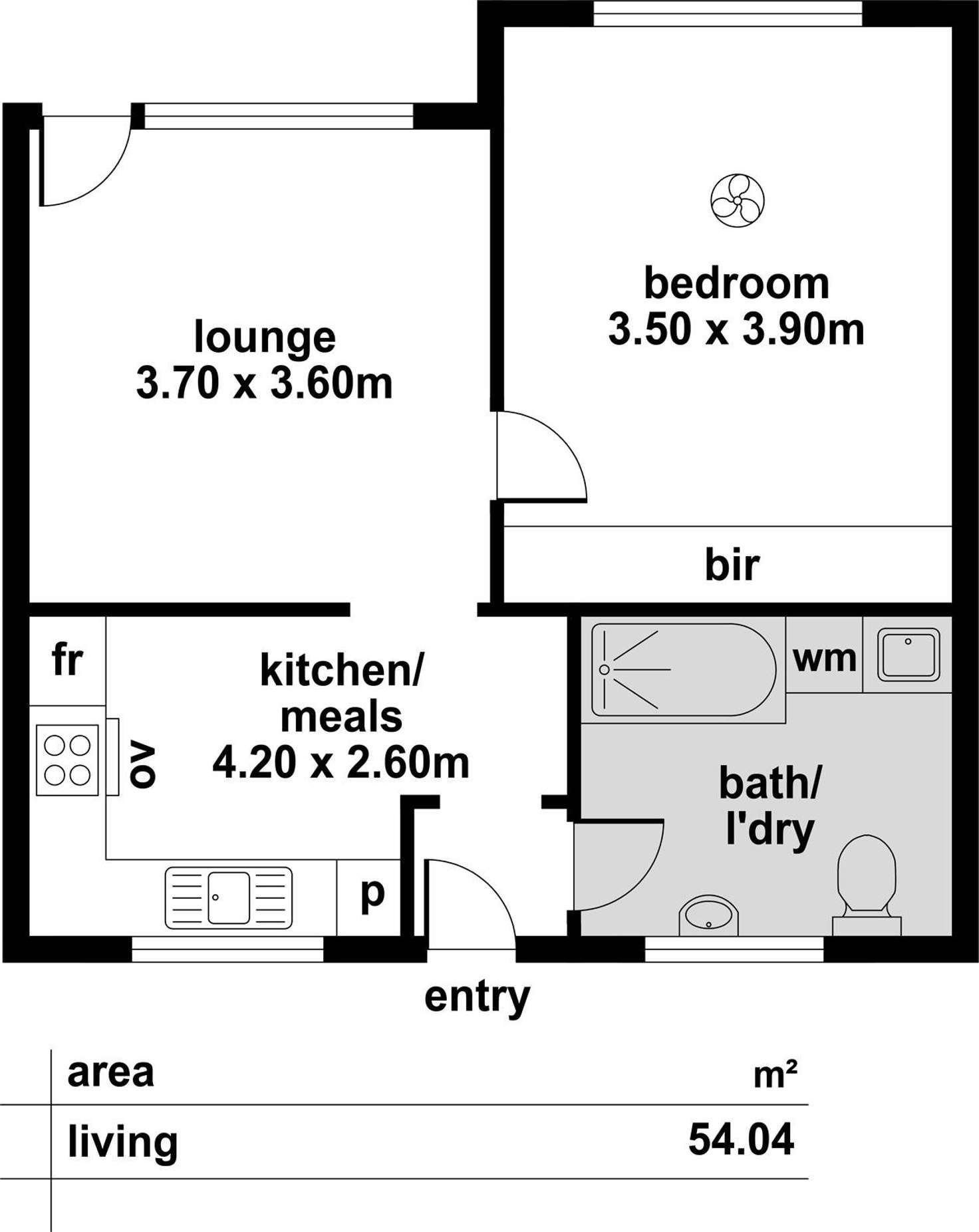 Floorplan of Homely unit listing, 1/274 Goodwood Road, Clarence Park SA 5034
