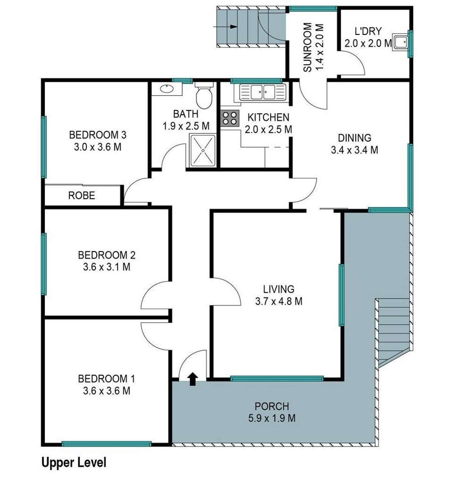 Floorplan of Homely house listing, 1/24 Denise Street, Lake Heights NSW 2502