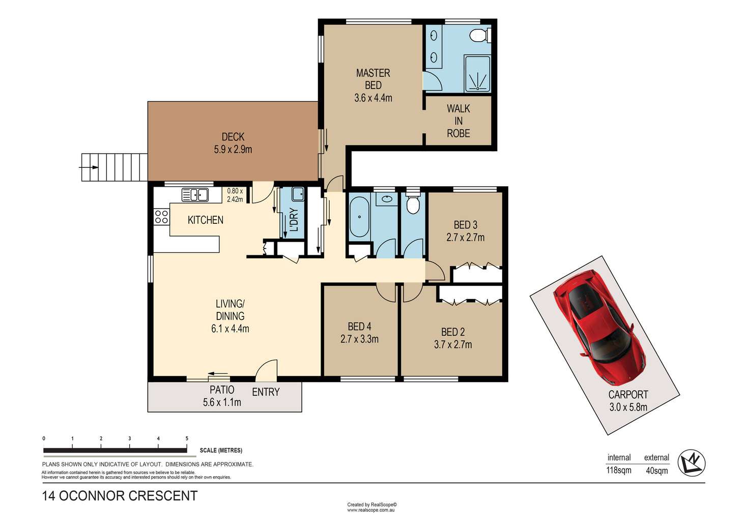 Floorplan of Homely house listing, 14 O'Connor Crescent, Mansfield QLD 4122