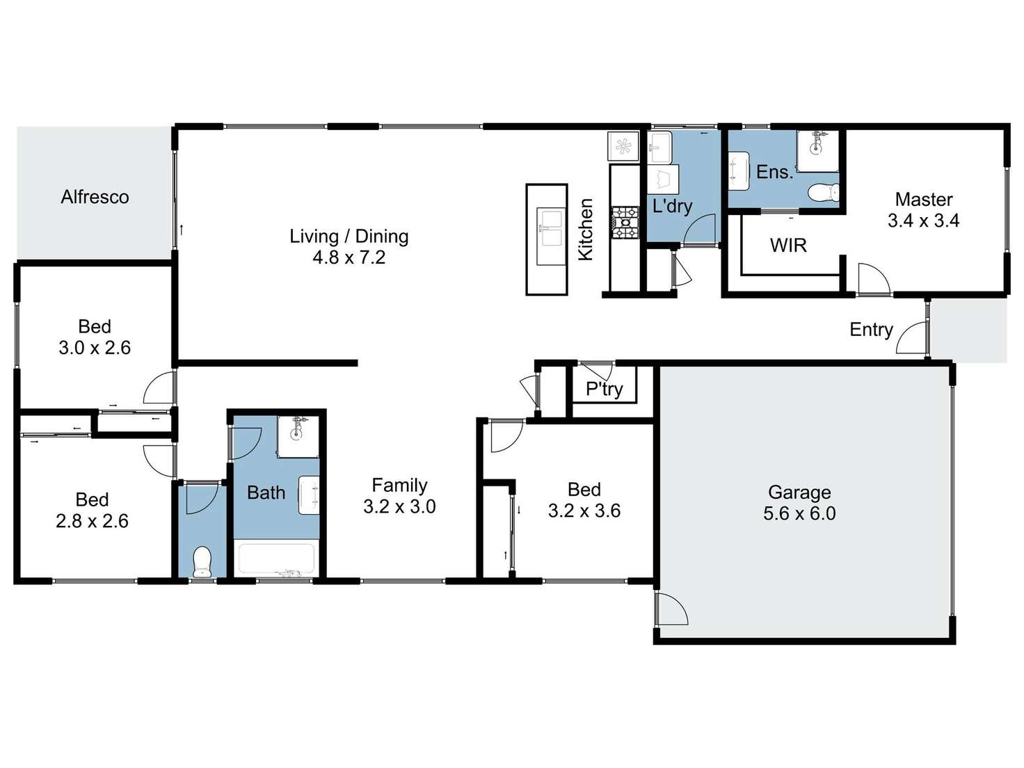 Floorplan of Homely house listing, 98 Cowan Street, Benalla VIC 3672