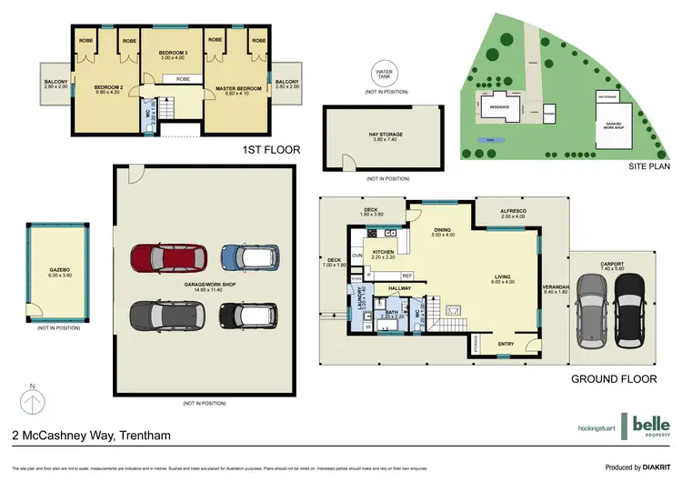 Floorplan of Homely house listing, 2 McCashney Way, Trentham VIC 3458