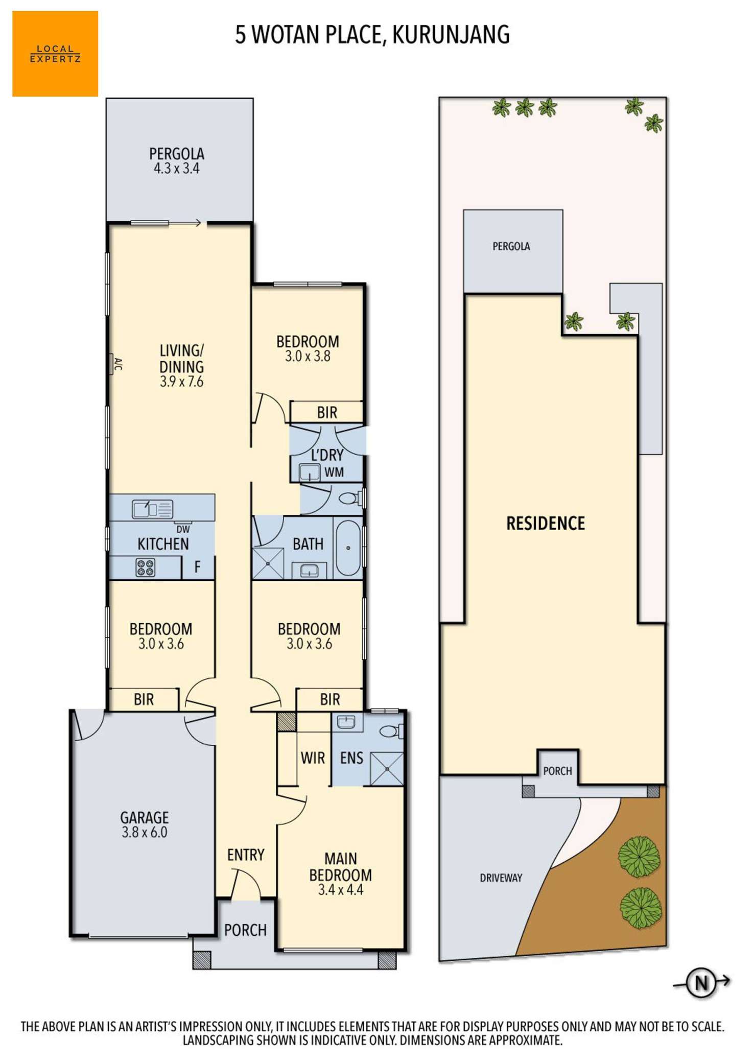 Floorplan of Homely house listing, 5 Wotan Place, Kurunjang VIC 3337