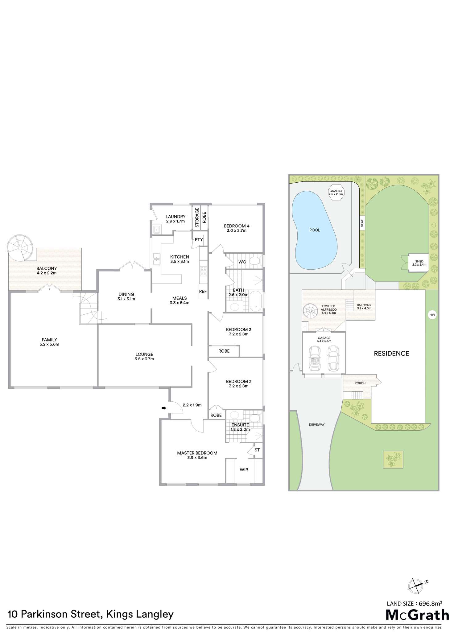Floorplan of Homely house listing, 10 Parkinson Street, Kings Langley NSW 2147