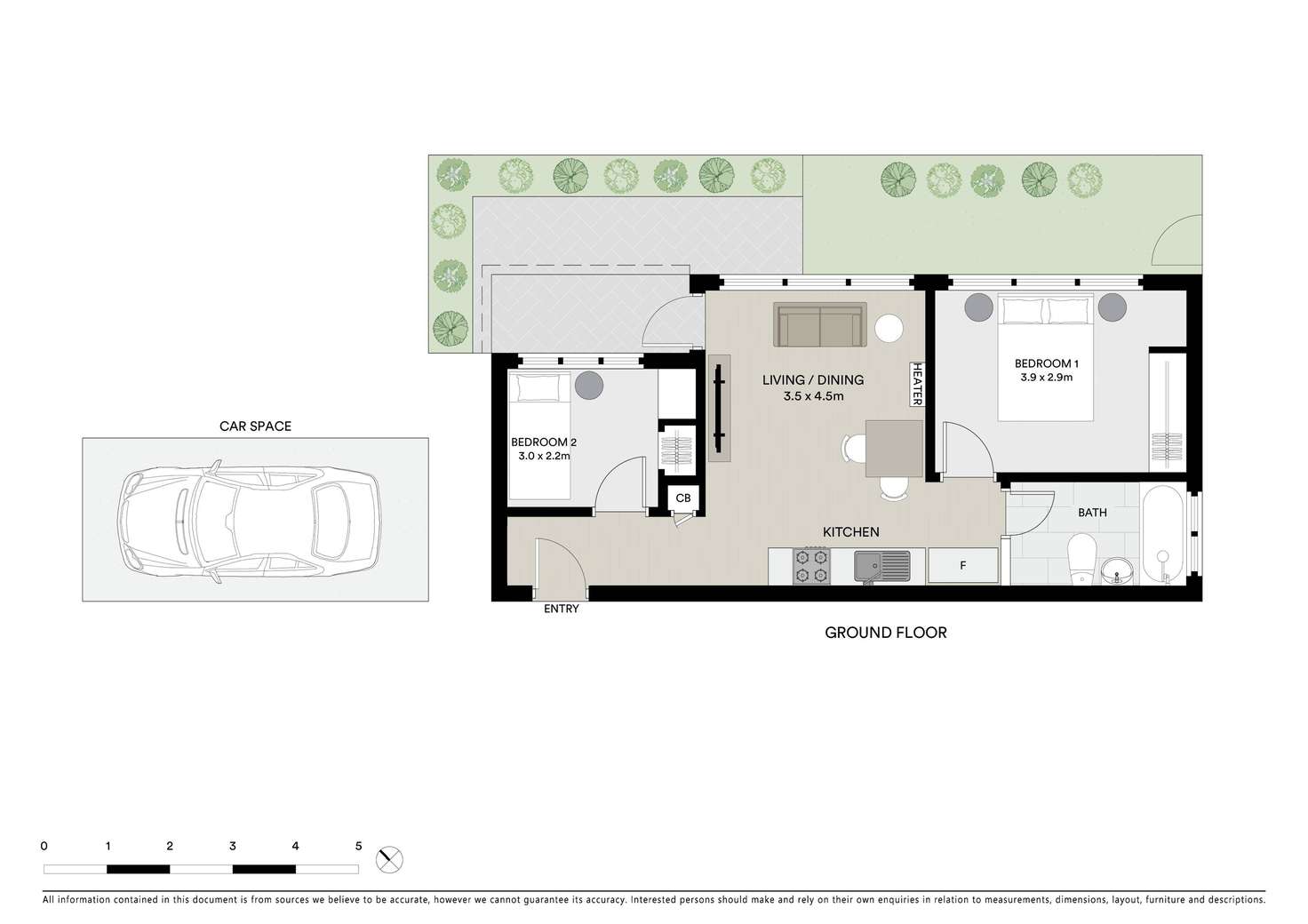 Floorplan of Homely unit listing, 2/3 - 5 Coleridge Street, Elwood VIC 3184