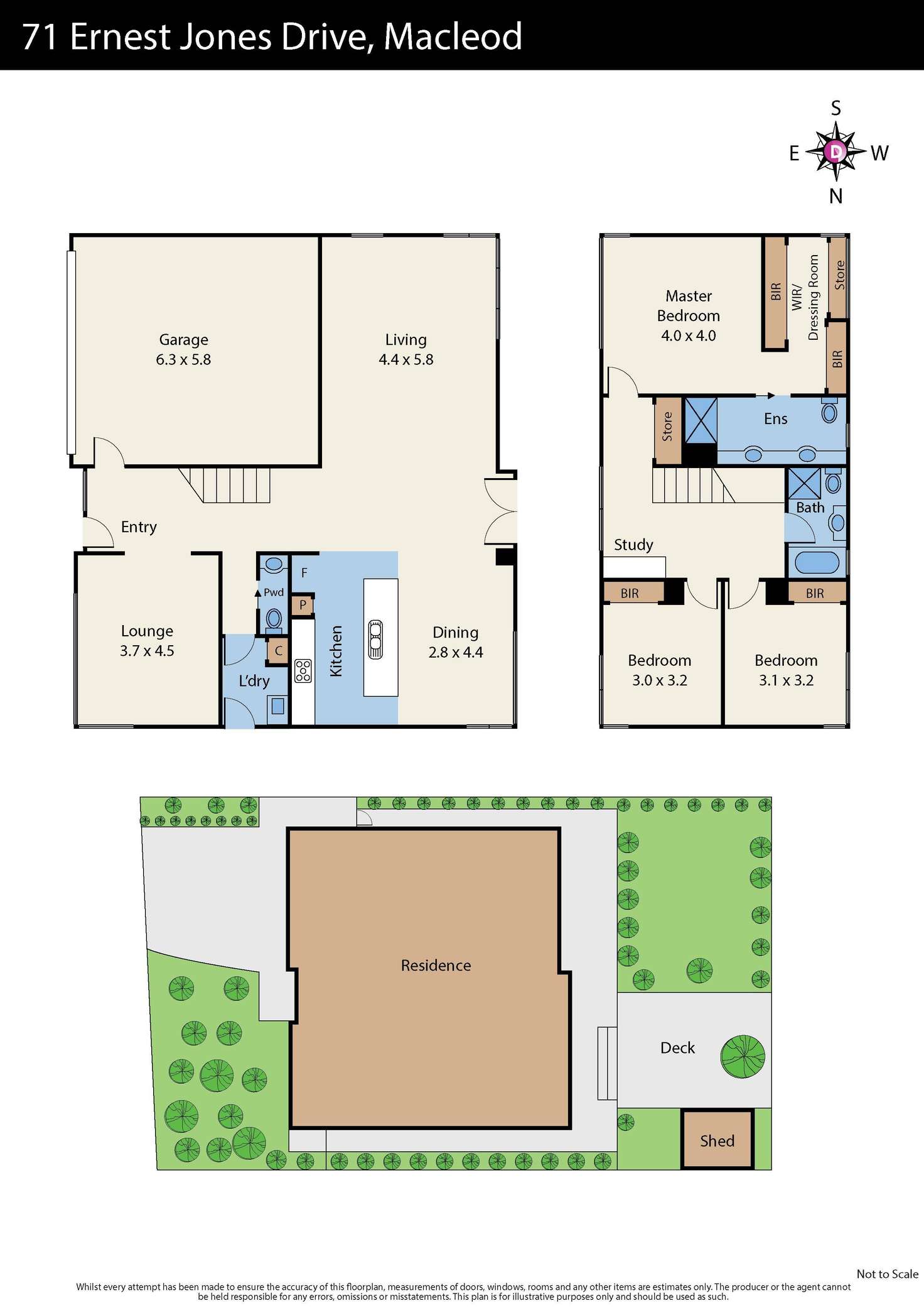 Floorplan of Homely house listing, 71 Ernest Jones Drive, Macleod VIC 3085