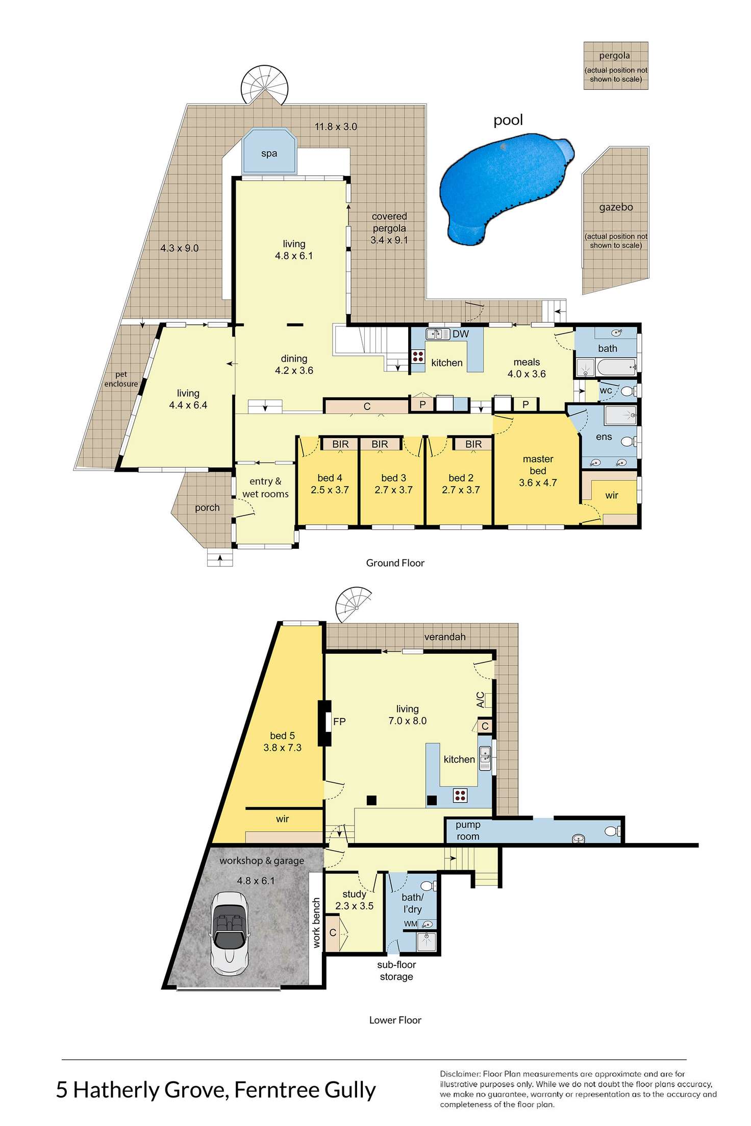 Floorplan of Homely house listing, 5 Hatherly Grove, Ferntree Gully VIC 3156