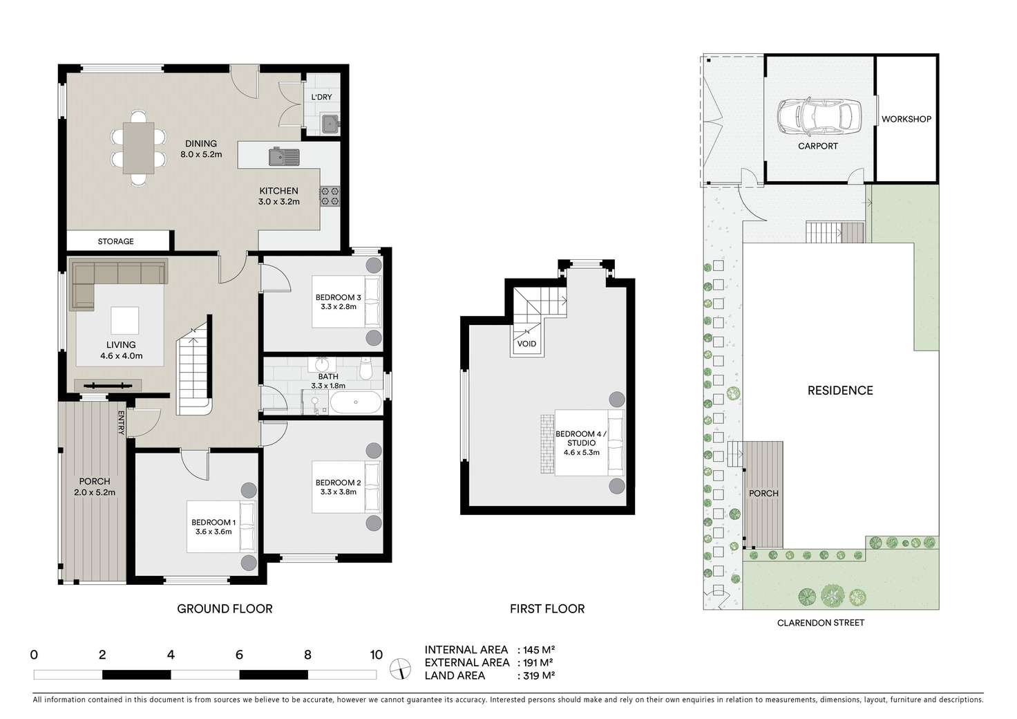 Floorplan of Homely house listing, 201 Clarendon Street, Soldiers Hill VIC 3350