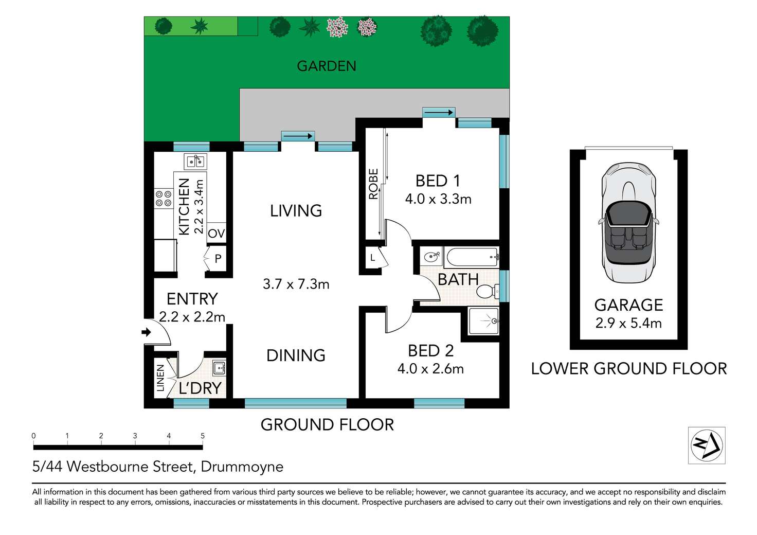 Floorplan of Homely apartment listing, 5/44 Westbourne Street, Drummoyne NSW 2047