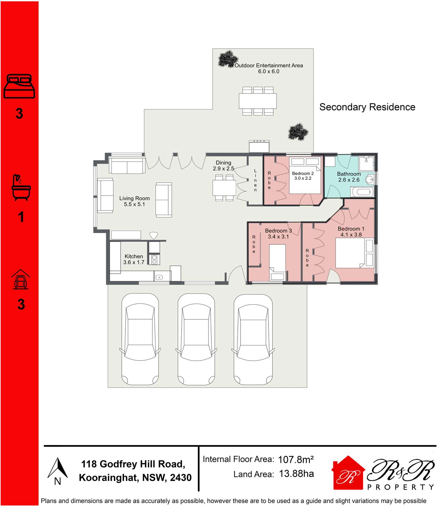 Floorplan of Homely ruralOther listing, 118 Godfrey Hill Road, Rainbow Flat NSW 2430