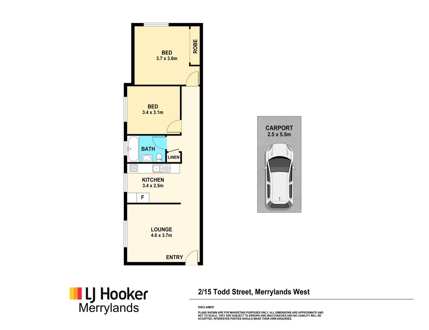 Floorplan of Homely unit listing, 2/15 Todd Street, Merrylands NSW 2160