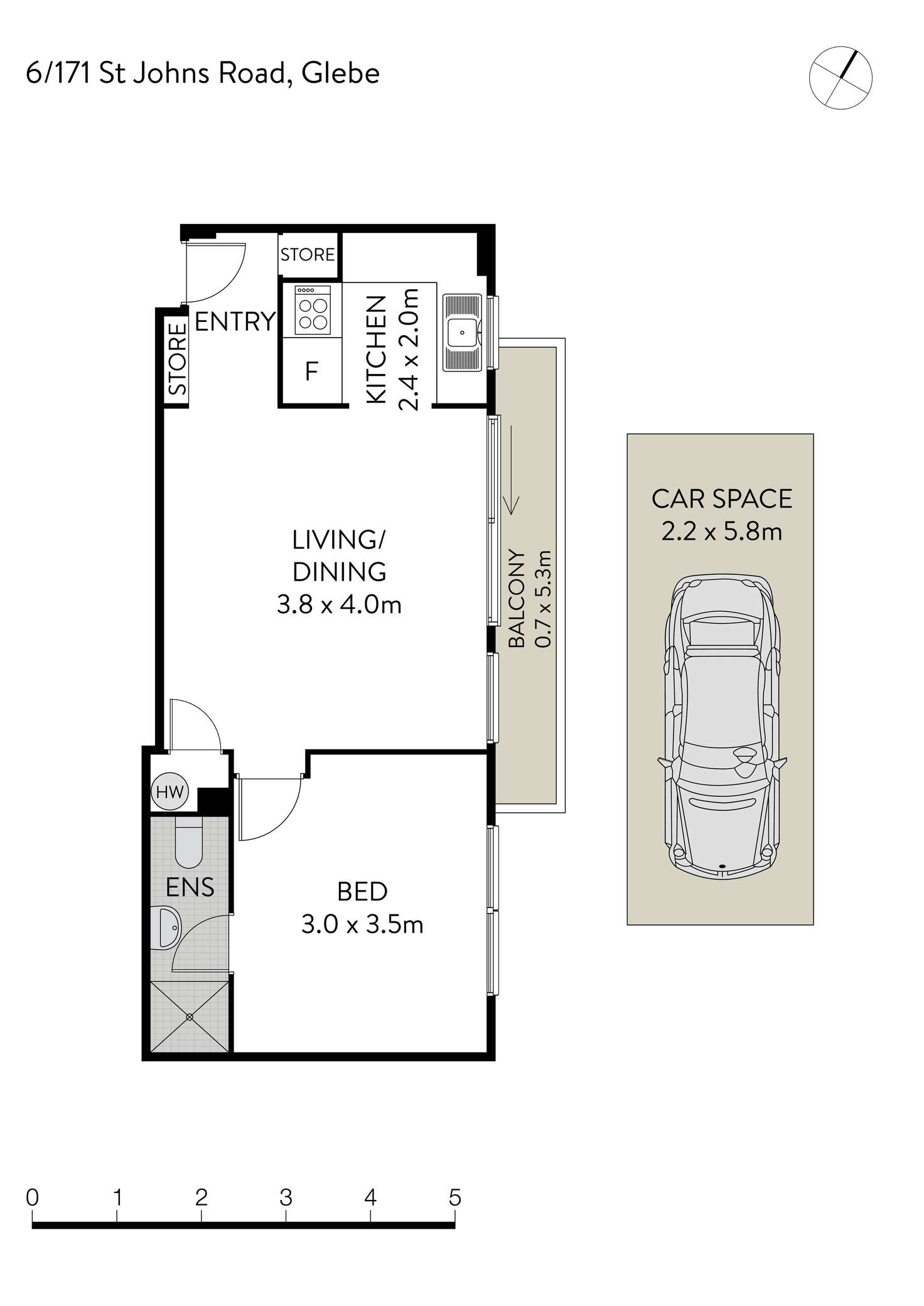 Floorplan of Homely apartment listing, 6/171 St Johns Road, Glebe NSW 2037