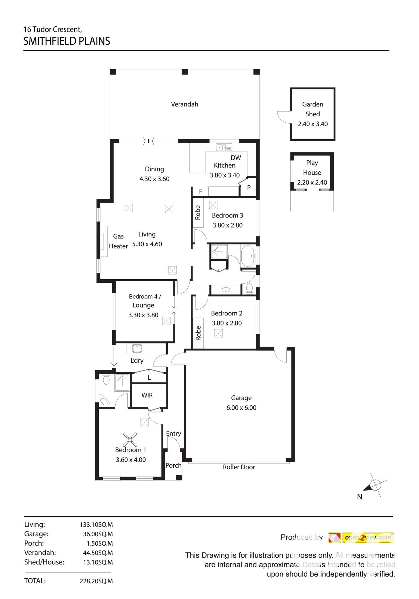 Floorplan of Homely house listing, 61 Tudor Crescent, Smithfield Plains SA 5114