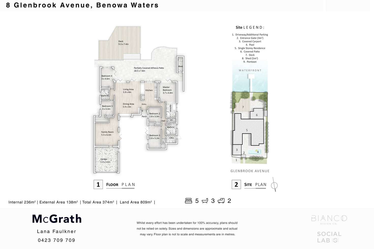 Floorplan of Homely house listing, 8 Glenbrook Avenue, Benowa Waters QLD 4217