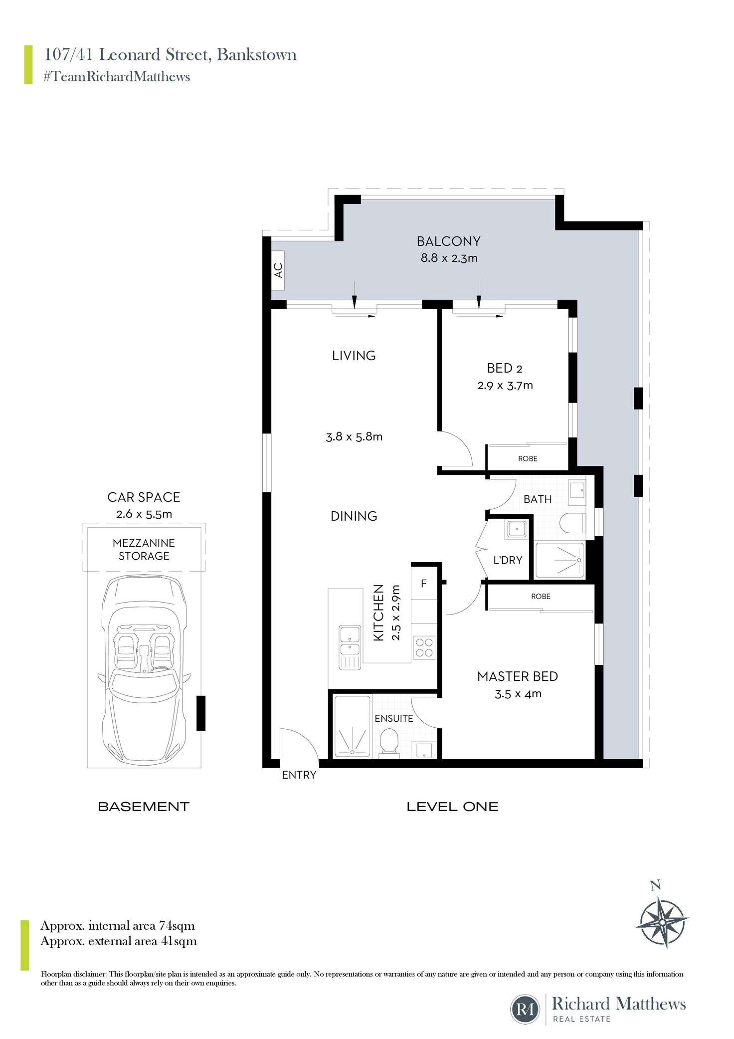 Floorplan of Homely apartment listing, 107/41-43 Leonard Street, Bankstown NSW 2200