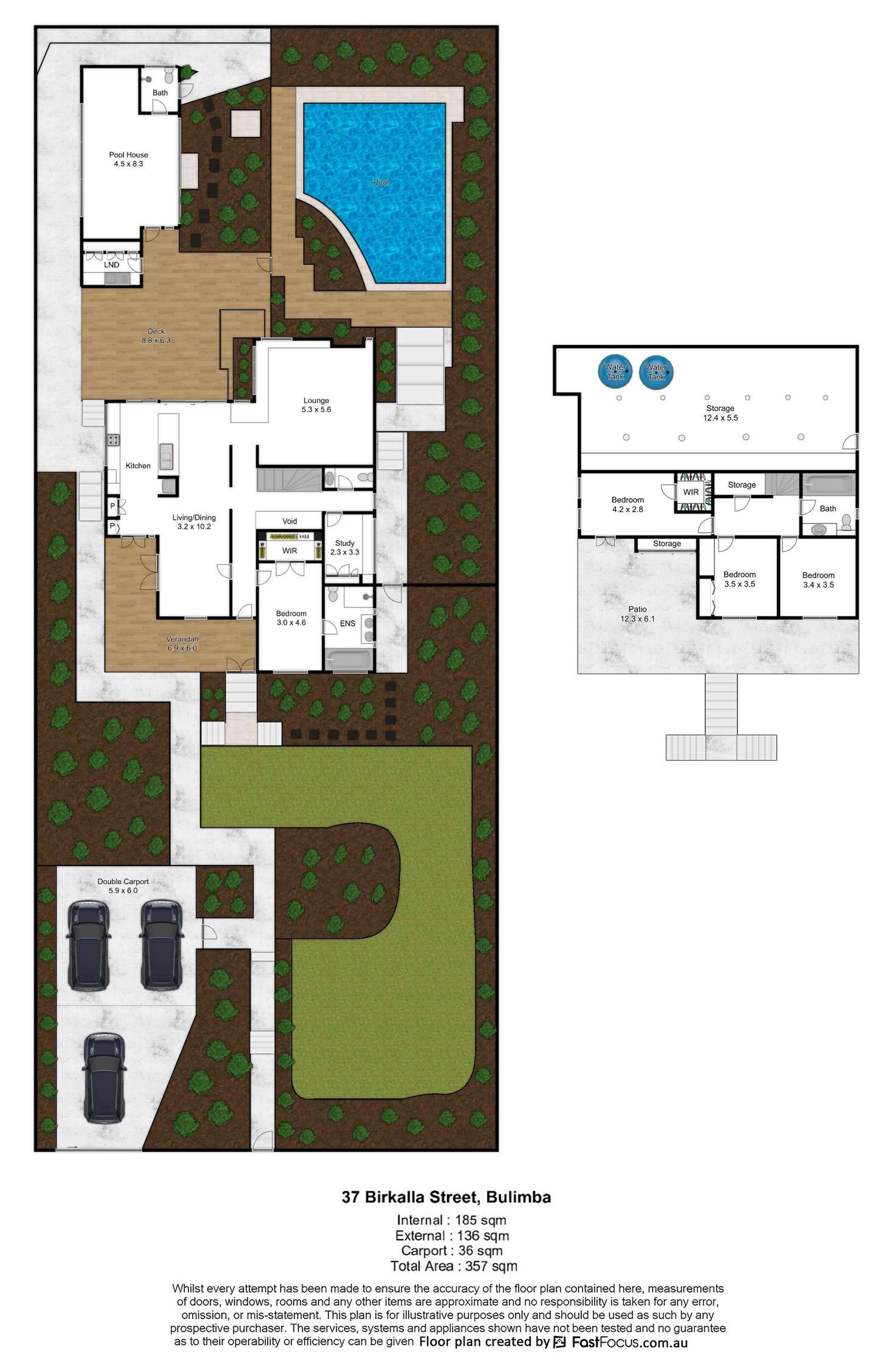 Floorplan of Homely house listing, 37 Birkalla Street, Bulimba QLD 4171