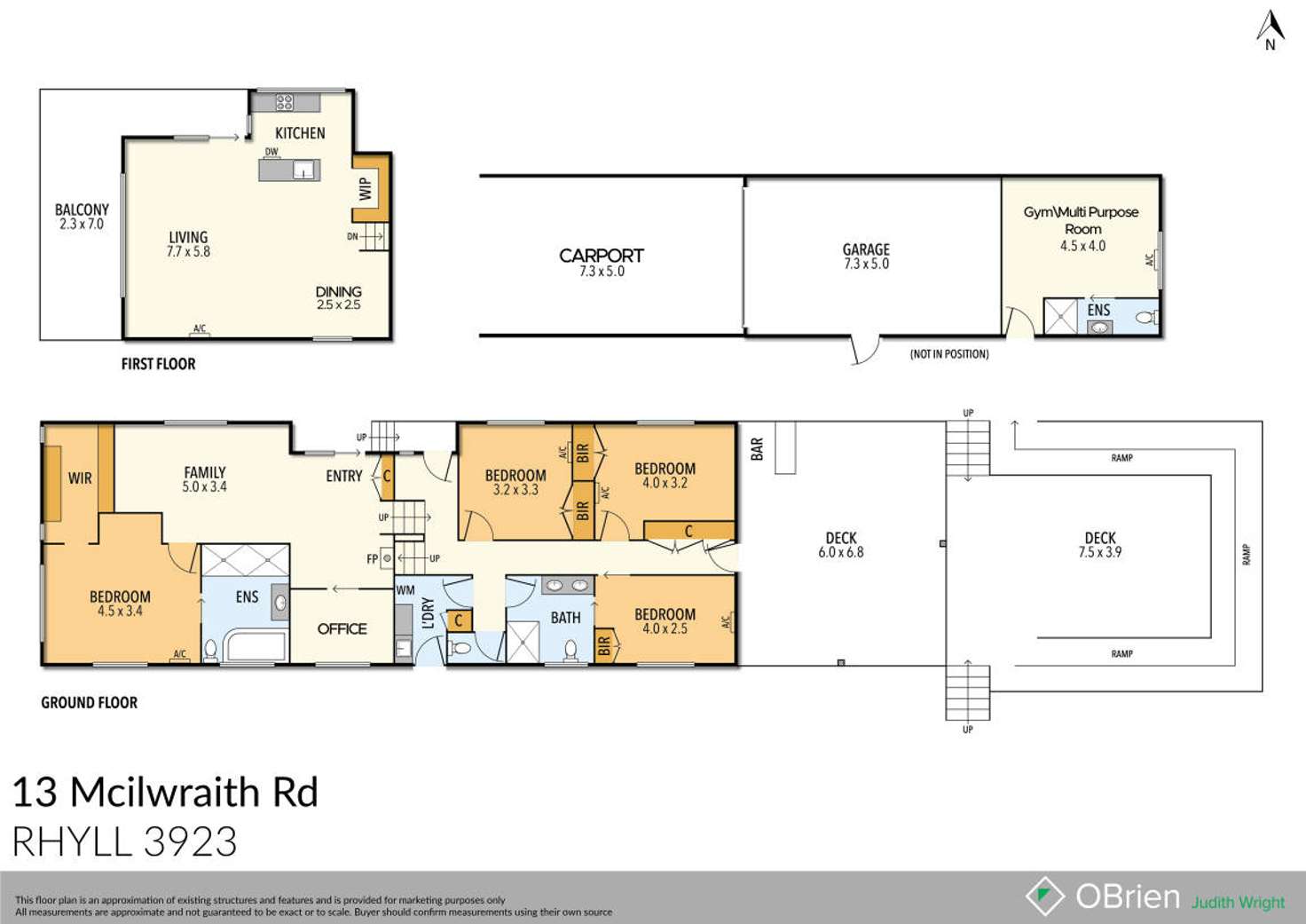 Floorplan of Homely house listing, 13 McIlwraith Road, Rhyll VIC 3923