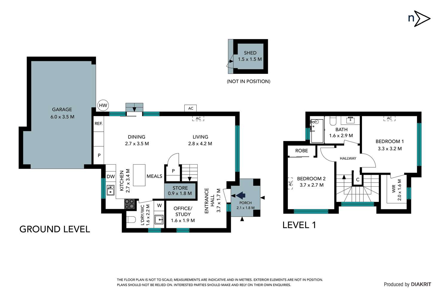 Floorplan of Homely townhouse listing, 1/3 Cool Street, Reservoir VIC 3073