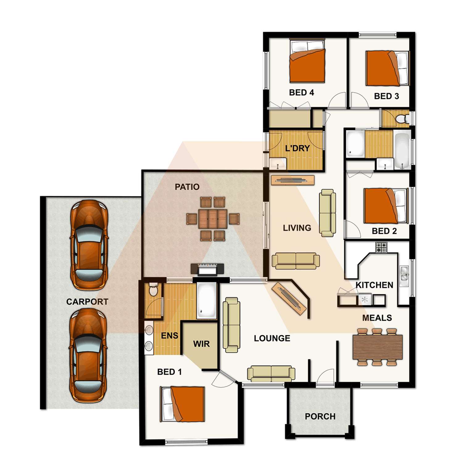 Floorplan of Homely house listing, 85 Federation Drive, Hillcrest QLD 4118