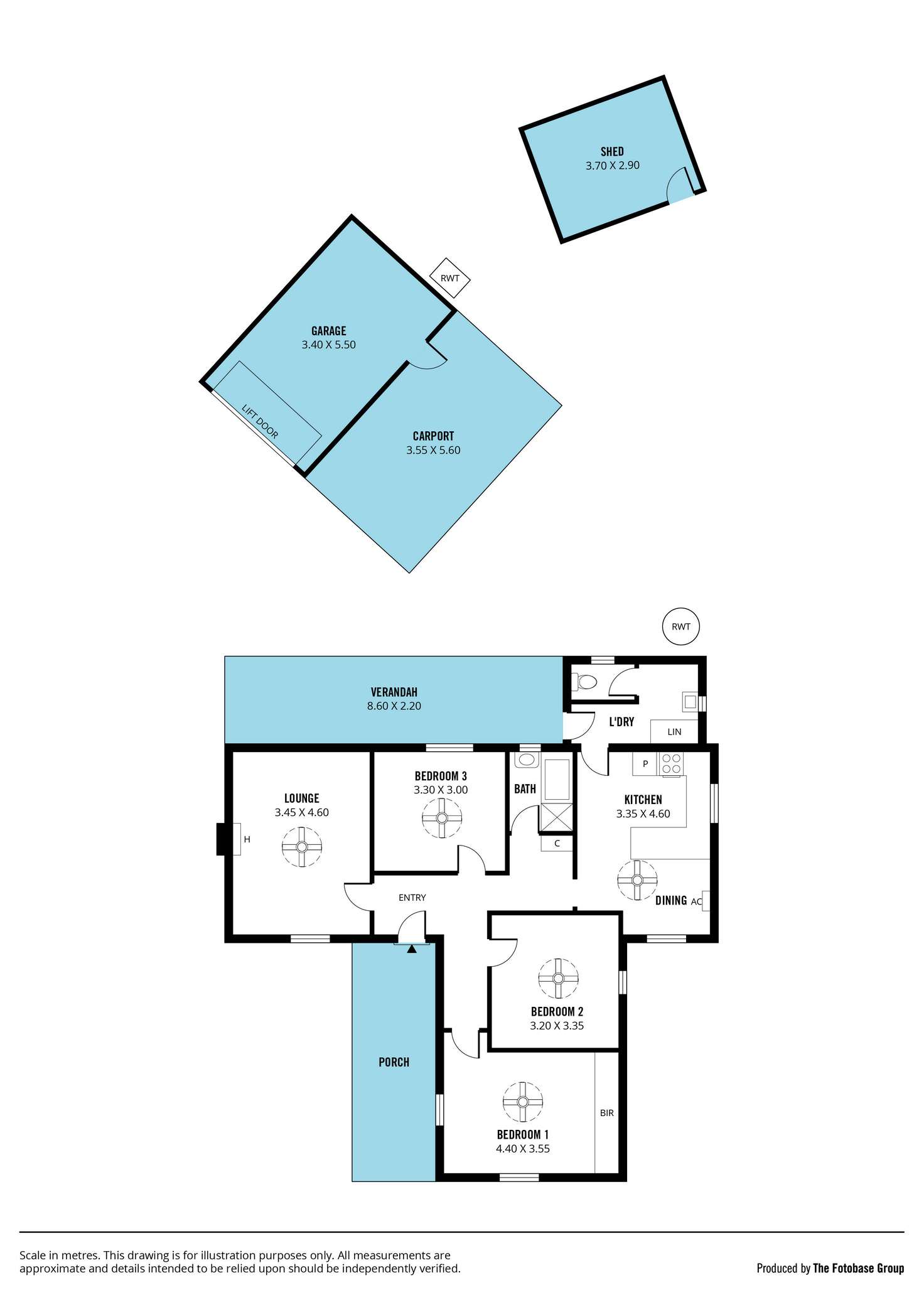 Floorplan of Homely house listing, 4 Davidson Avenue, Park Holme SA 5043