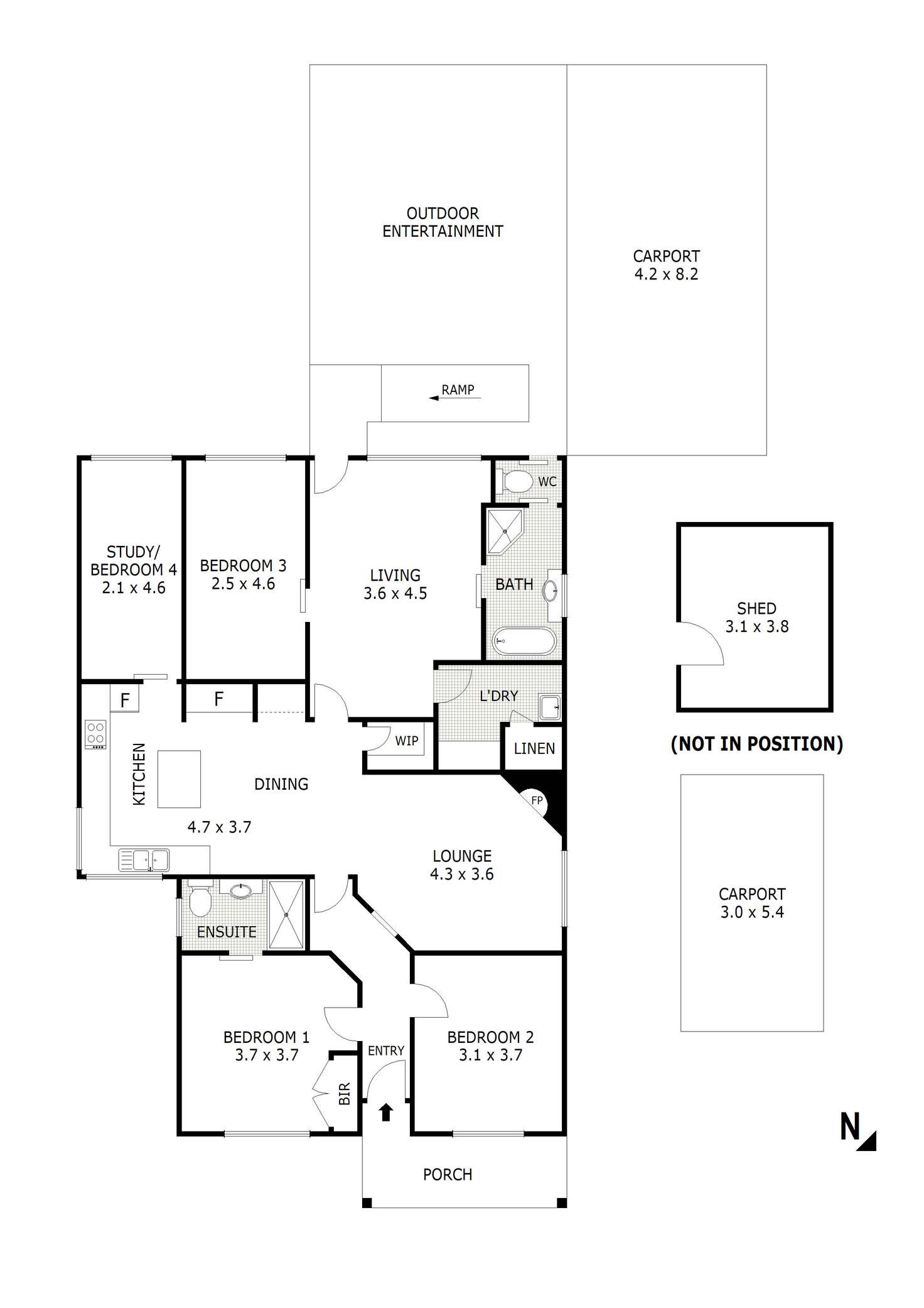 Floorplan of Homely house listing, 20 Russell Street, Quarry Hill VIC 3550