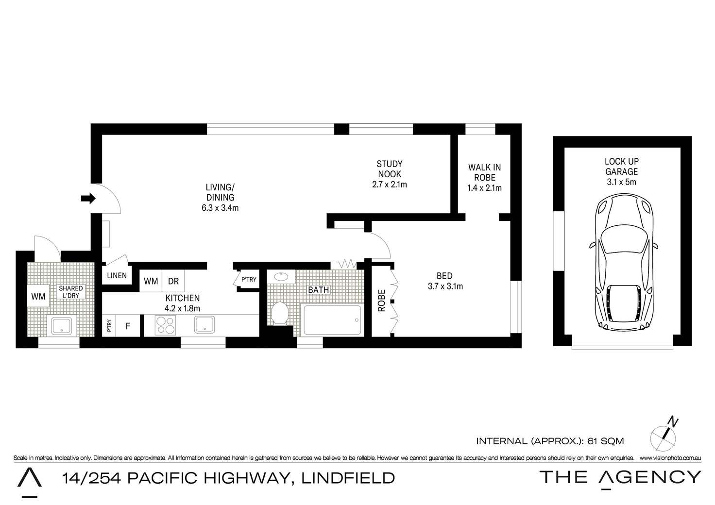 Floorplan of Homely unit listing, 14/254 Pacific Highway, Lindfield NSW 2070