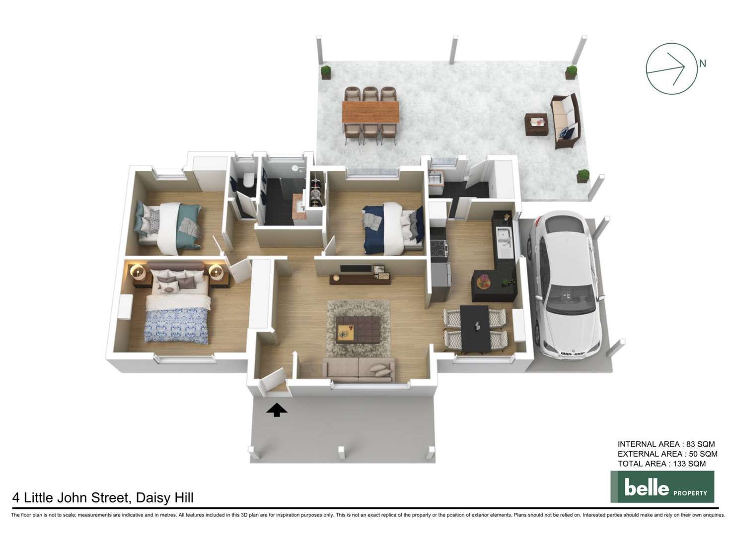 Floorplan of Homely house listing, 4 Little John Street, Daisy Hill QLD 4127