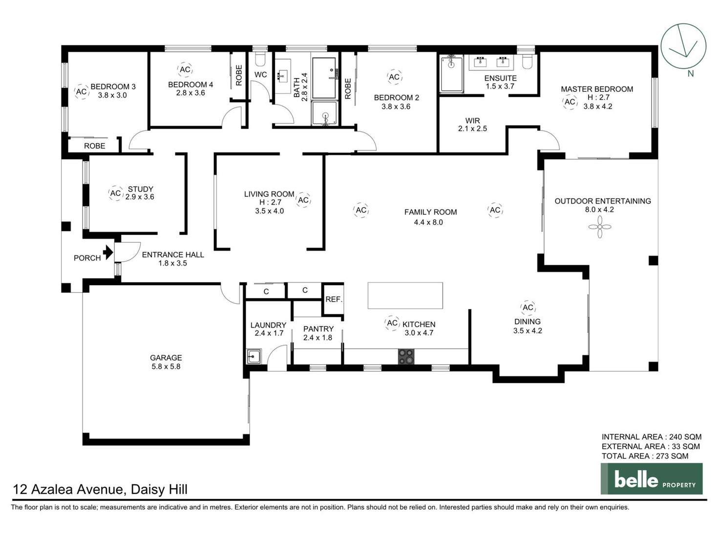 Floorplan of Homely house listing, 12 Azalea Avenue, Daisy Hill QLD 4127