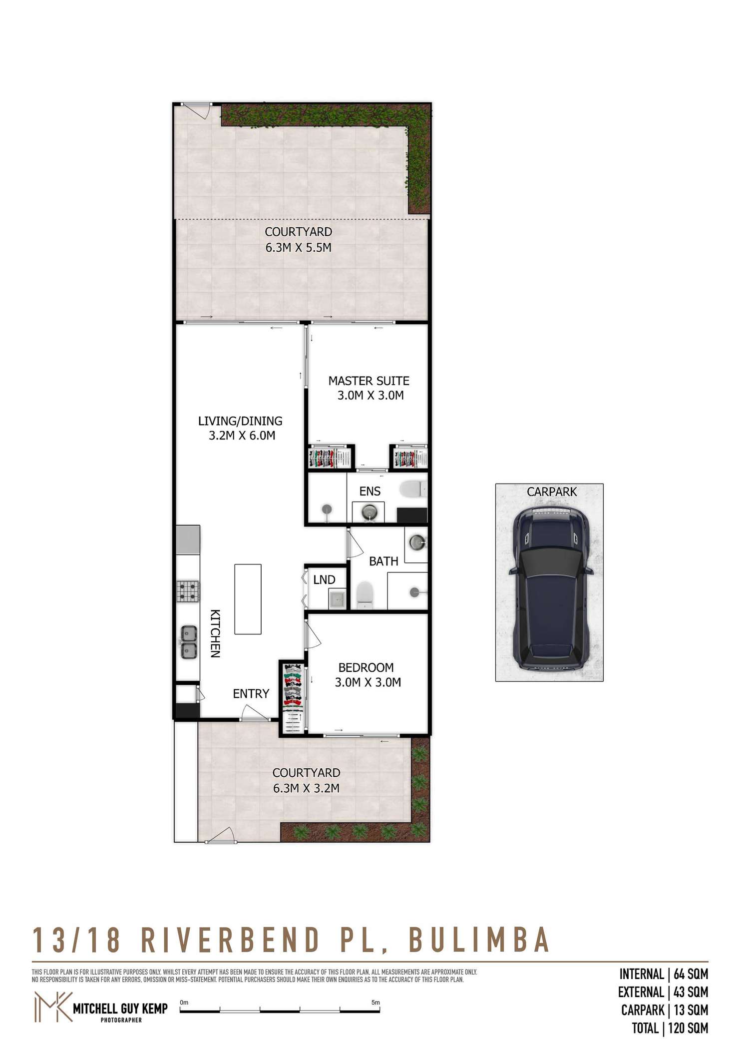 Floorplan of Homely apartment listing, 13/18 Riverbend Place, Bulimba QLD 4171