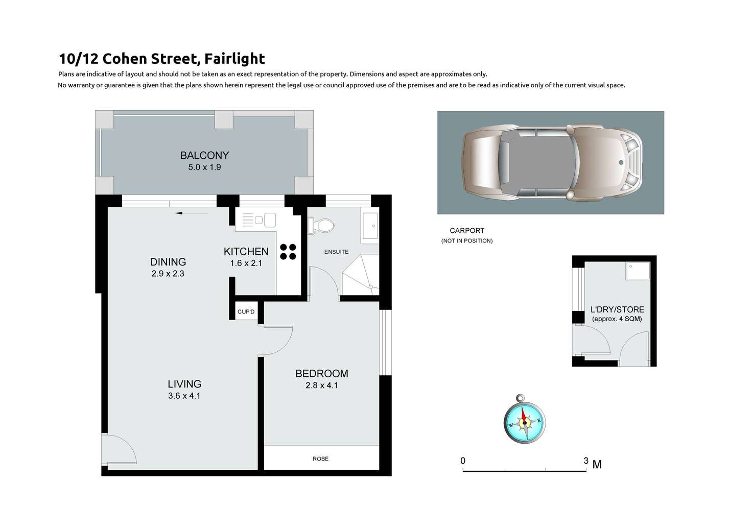 Floorplan of Homely apartment listing, 10/12 Cohen Street, Fairlight NSW 2094