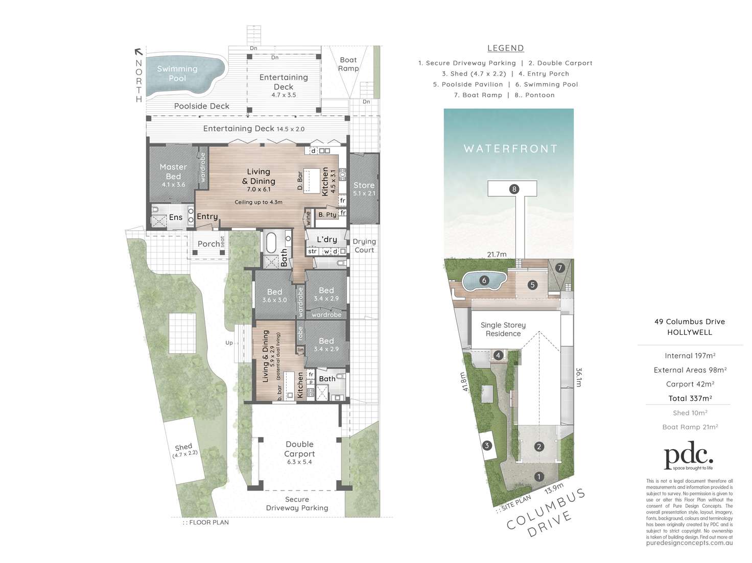 Floorplan of Homely house listing, 49 Columbus Drive, Hollywell QLD 4216