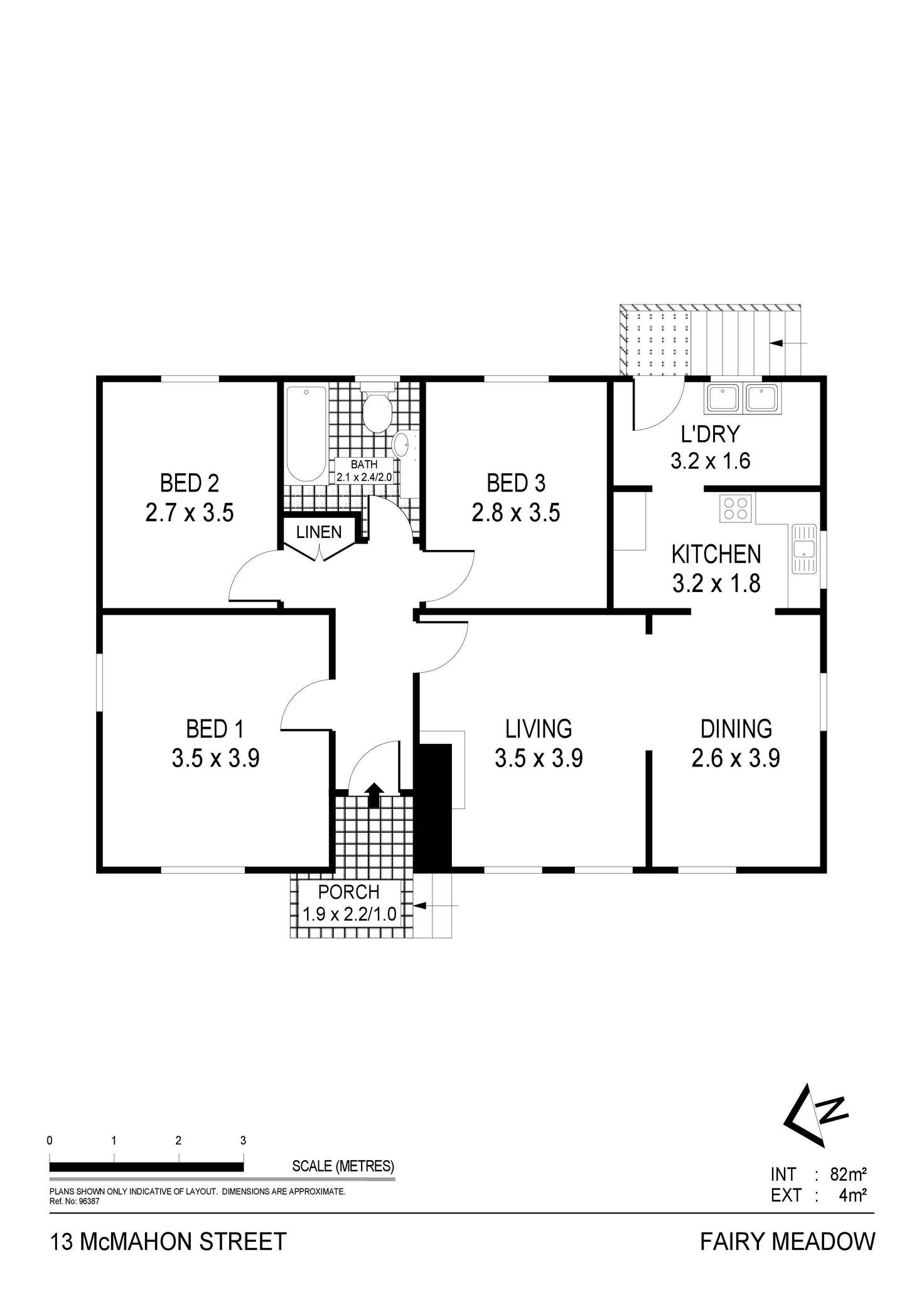 Floorplan of Homely house listing, 13 McMahon Street, Fairy Meadow NSW 2519