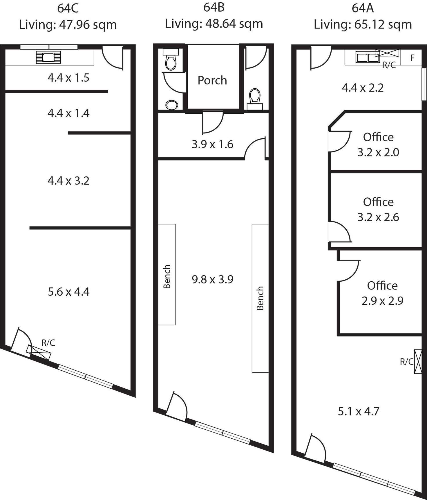 Floorplan of Homely blockOfUnits listing, 64 Holbrooks Road, Flinders Park SA 5025