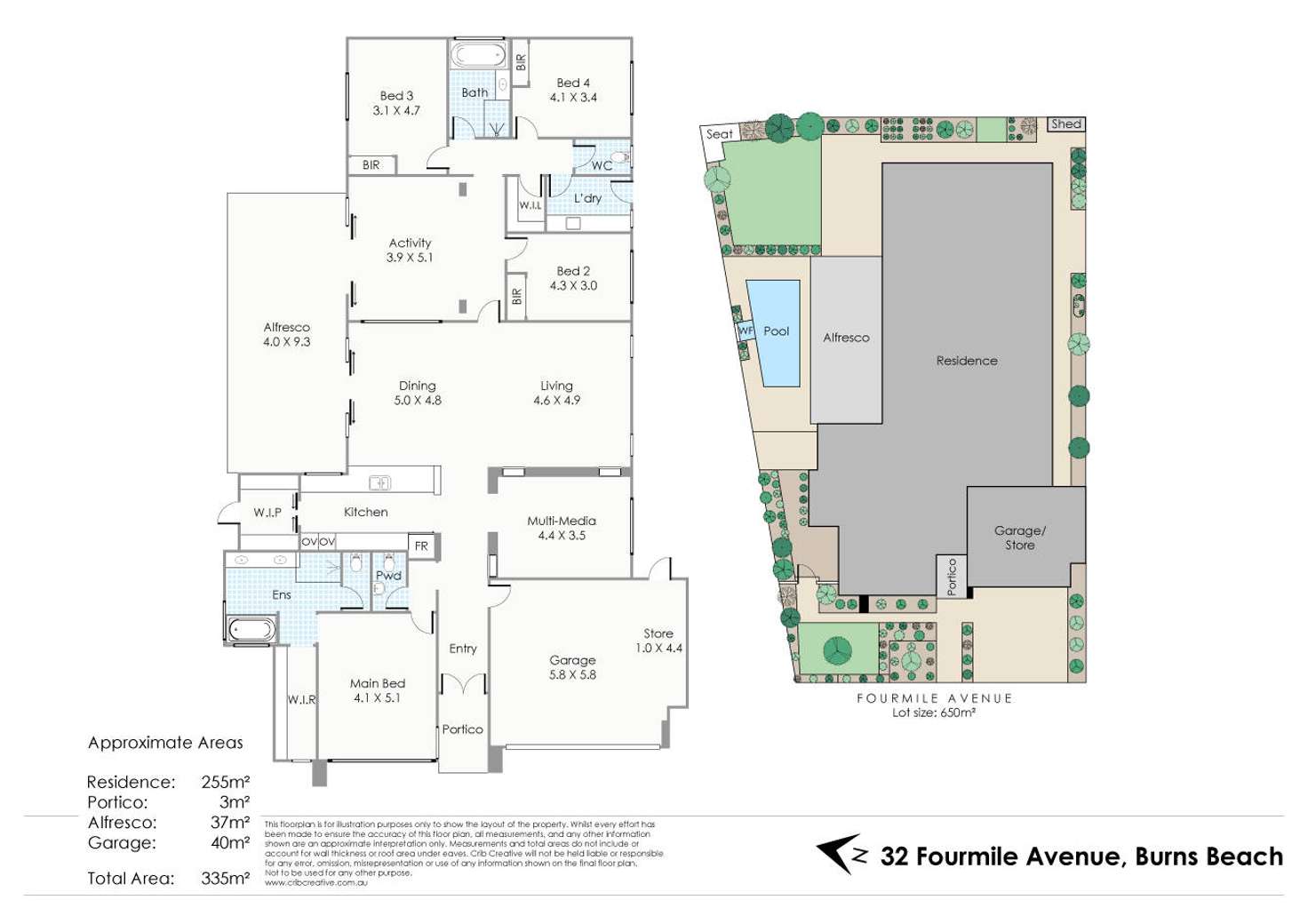 Floorplan of Homely house listing, 32 Fourmile Avenue, Burns Beach WA 6028
