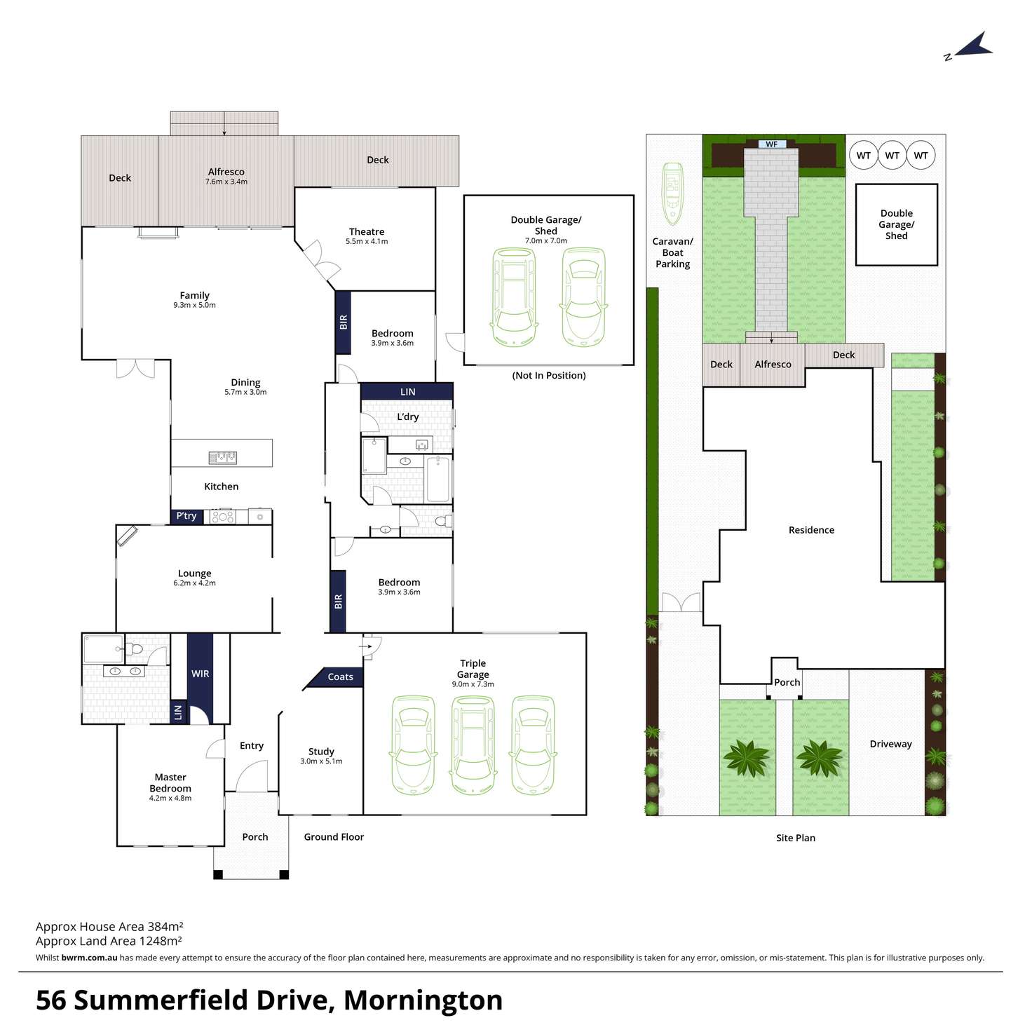 Floorplan of Homely house listing, 56 Summerfield Drive, Mornington VIC 3931