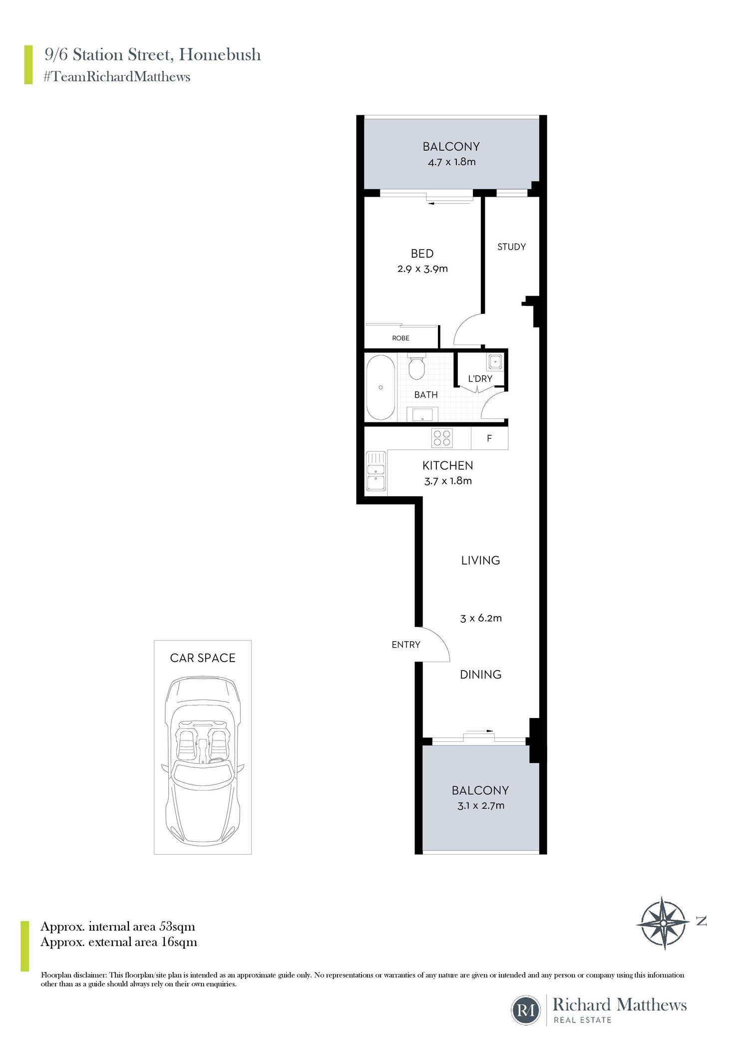 Floorplan of Homely unit listing, 9/6 Station Street, Homebush NSW 2140