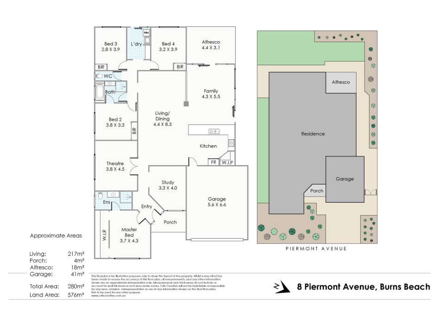 Floorplan of Homely house listing, 8 Piermont Avenue, Burns Beach WA 6028