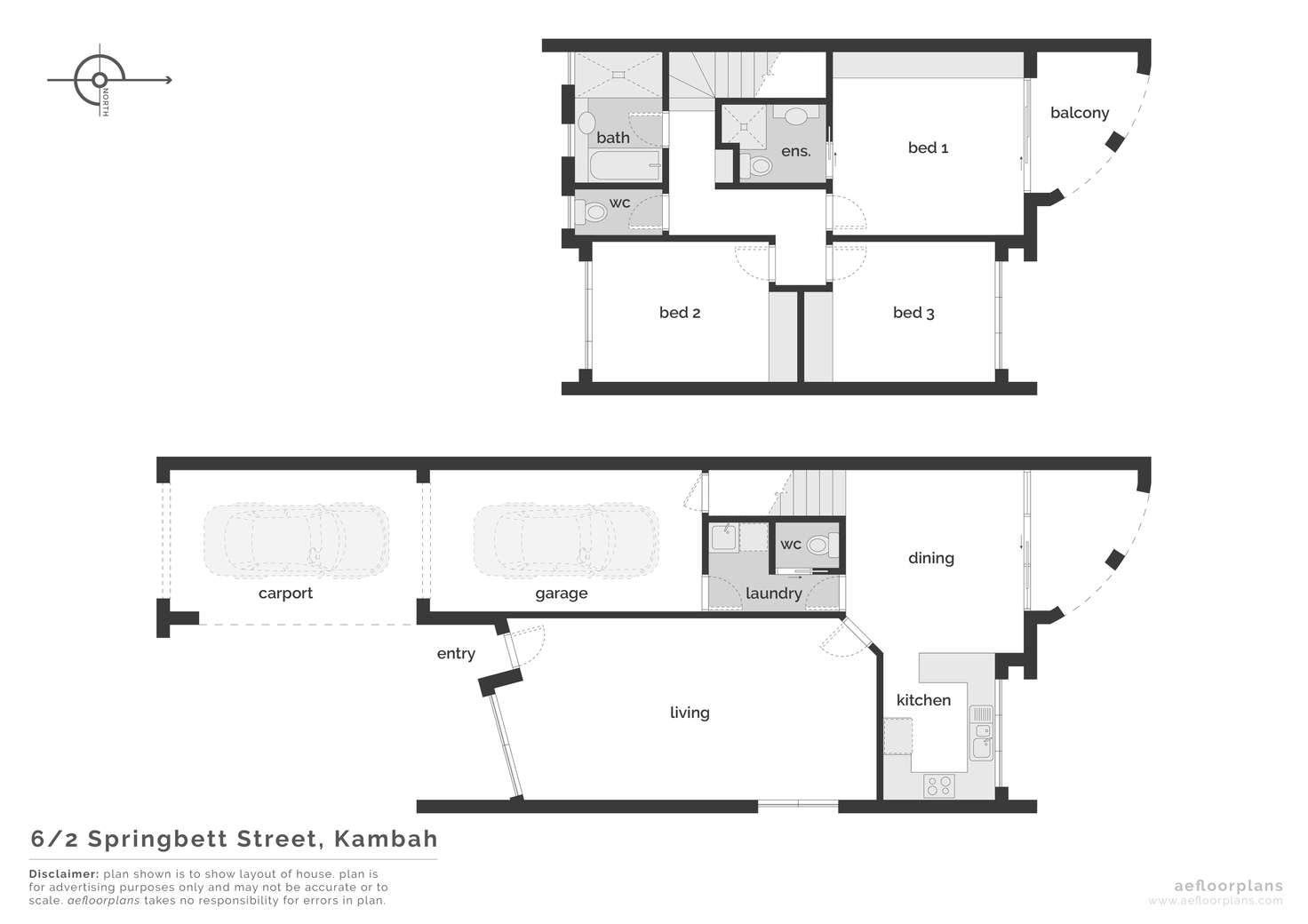 Floorplan of Homely townhouse listing, 6/2 Springbett Street, Kambah ACT 2902
