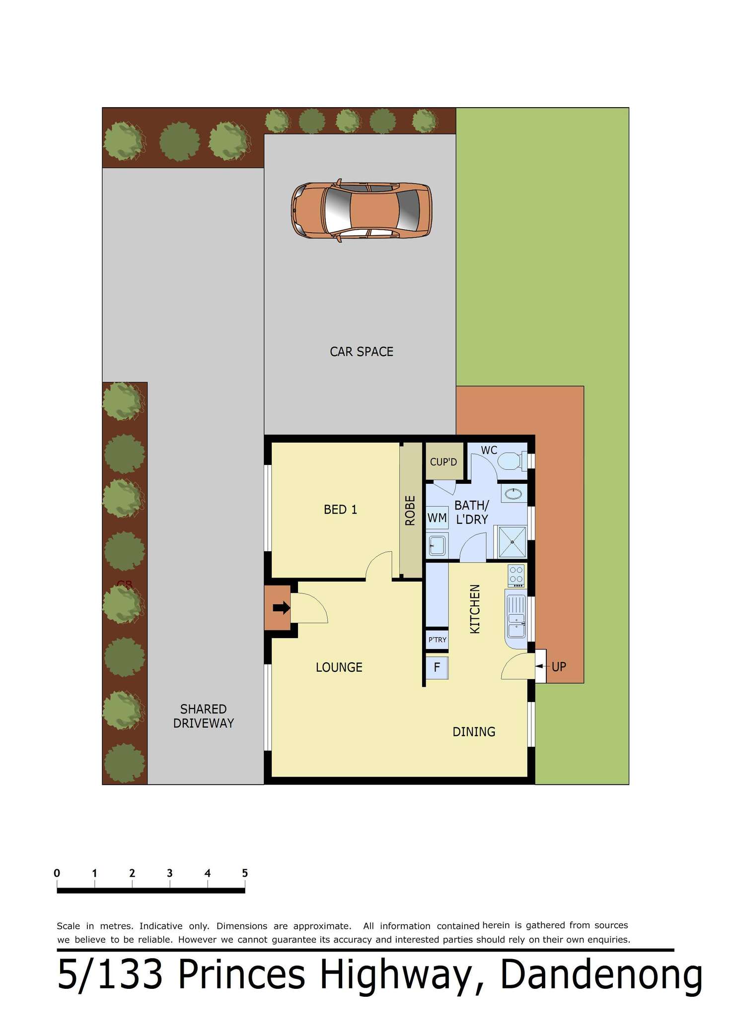 Floorplan of Homely unit listing, 5/133 Princes Highway, Dandenong VIC 3175