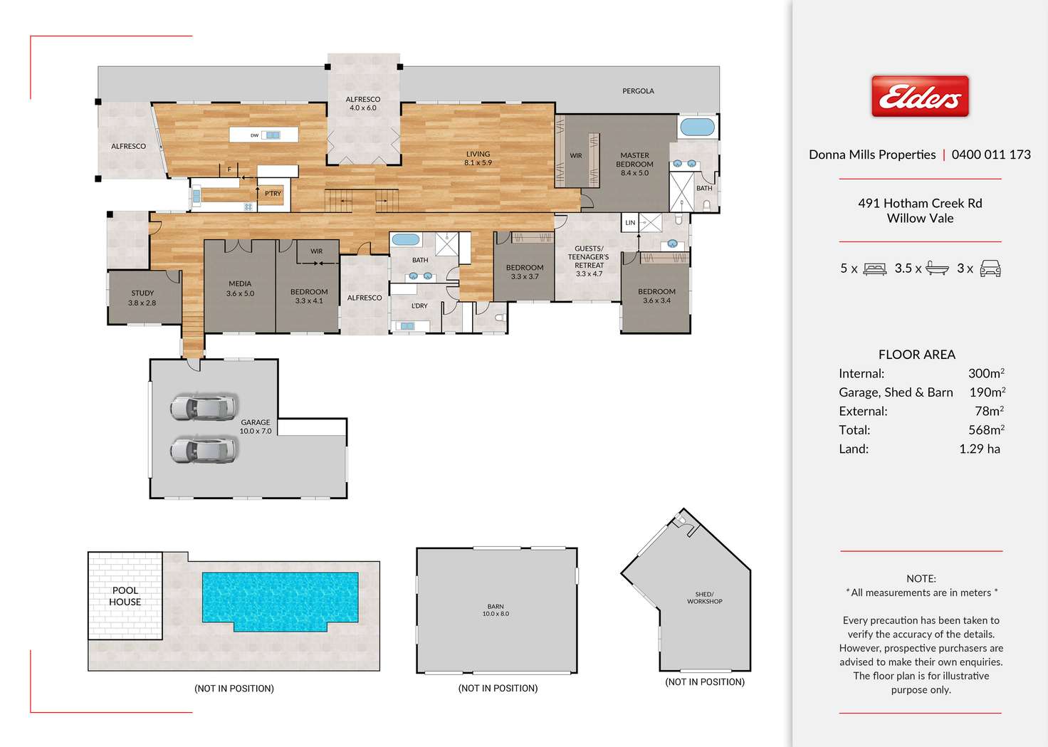 Floorplan of Homely acreageSemiRural listing, 491 Hotham Creek Road, Willow Vale QLD 4209