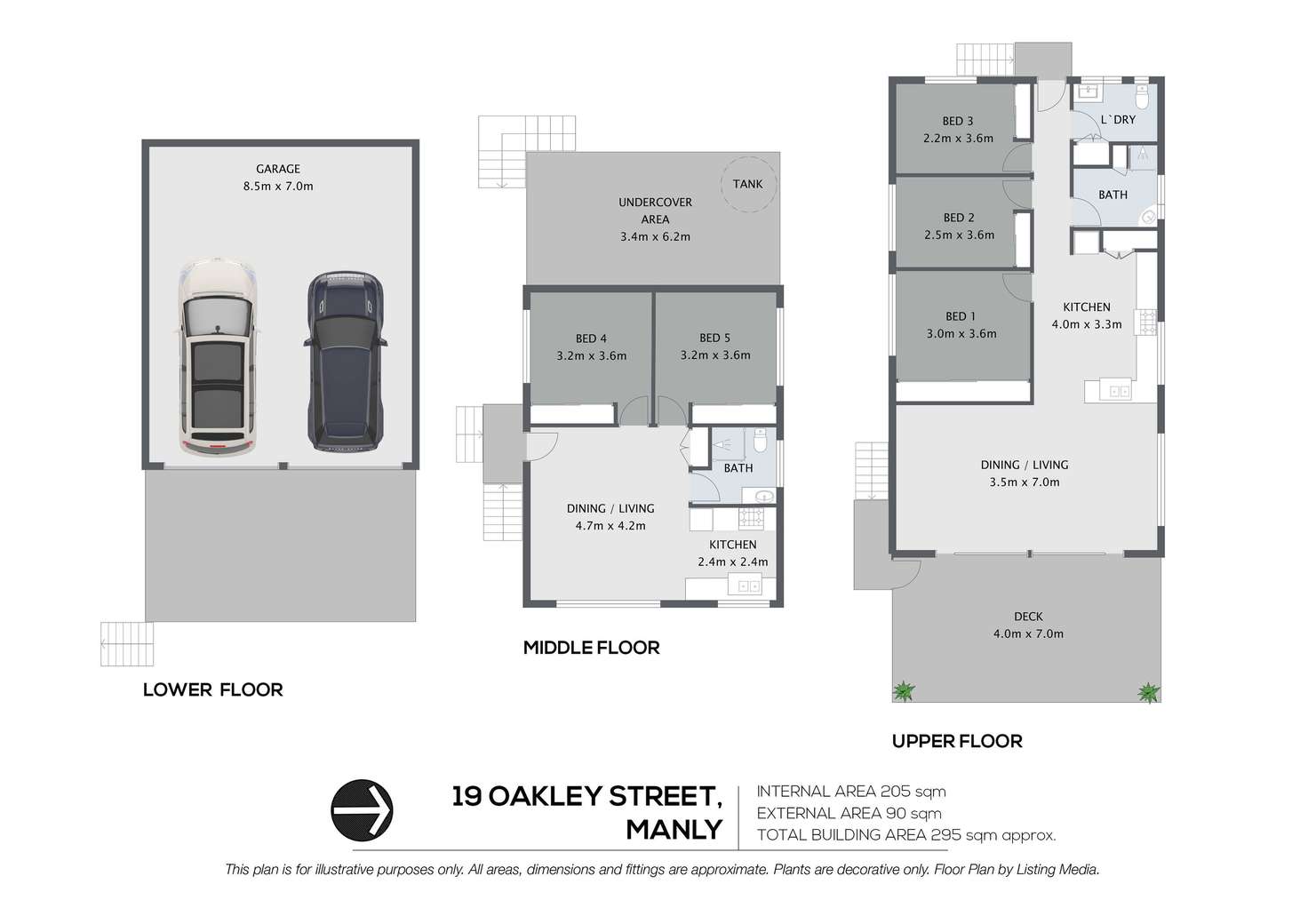 Floorplan of Homely house listing, 19 Oakley Street, Manly QLD 4179