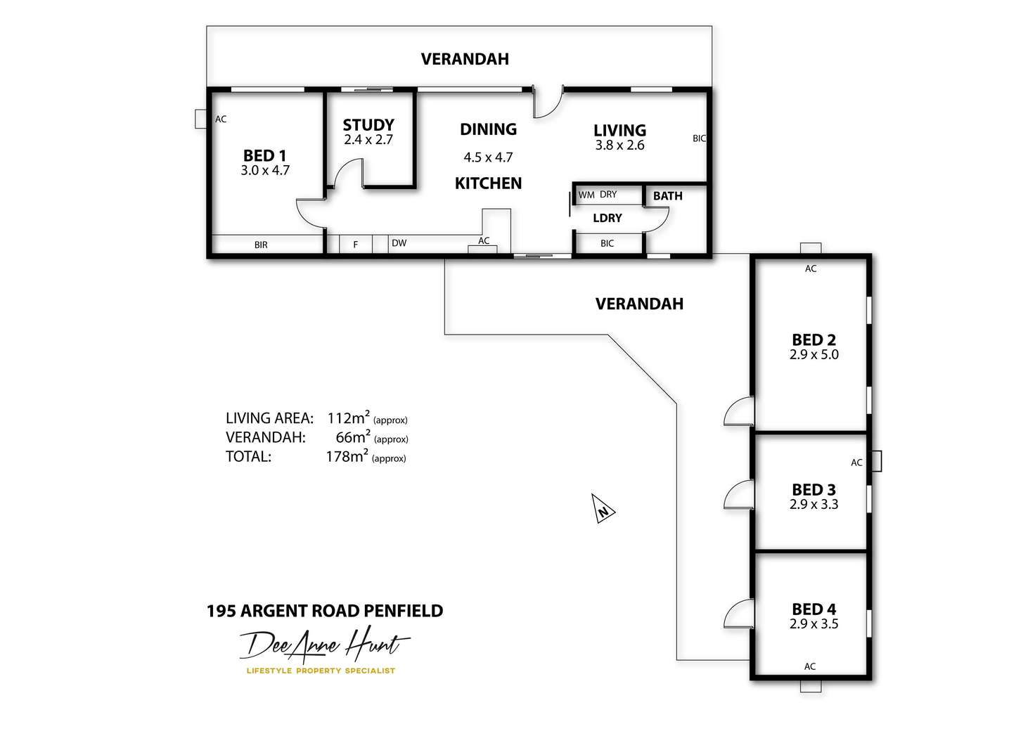 Floorplan of Homely acreageSemiRural listing, 195 Argent Road, Penfield SA 5121