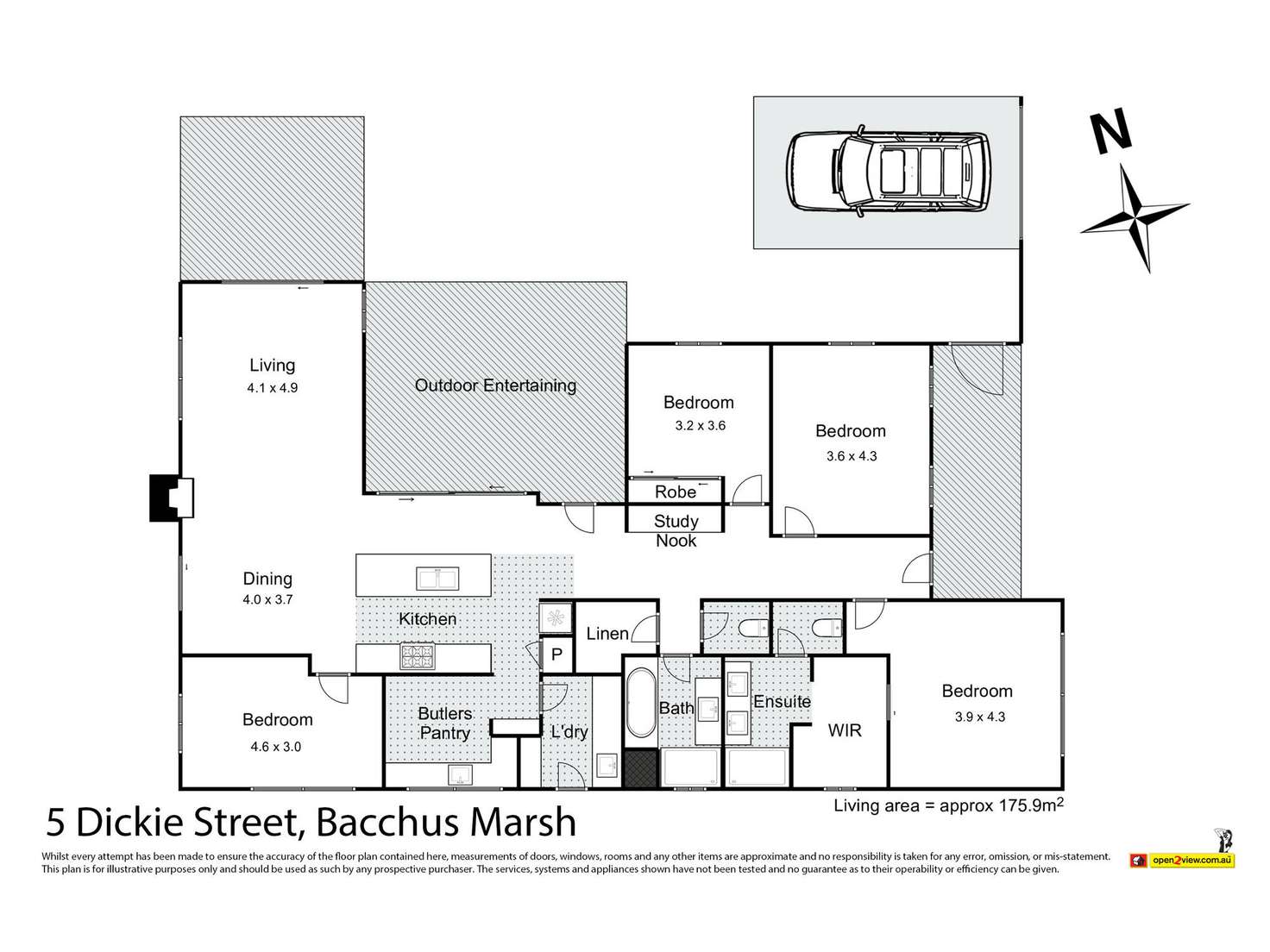 Floorplan of Homely house listing, 5 Dickie Street, Bacchus Marsh VIC 3340